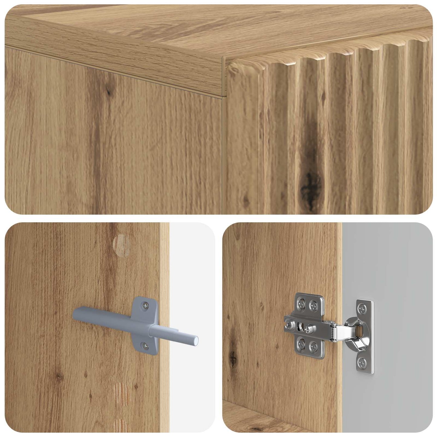 TV Cabinet Artisan Oak Engineered Wood