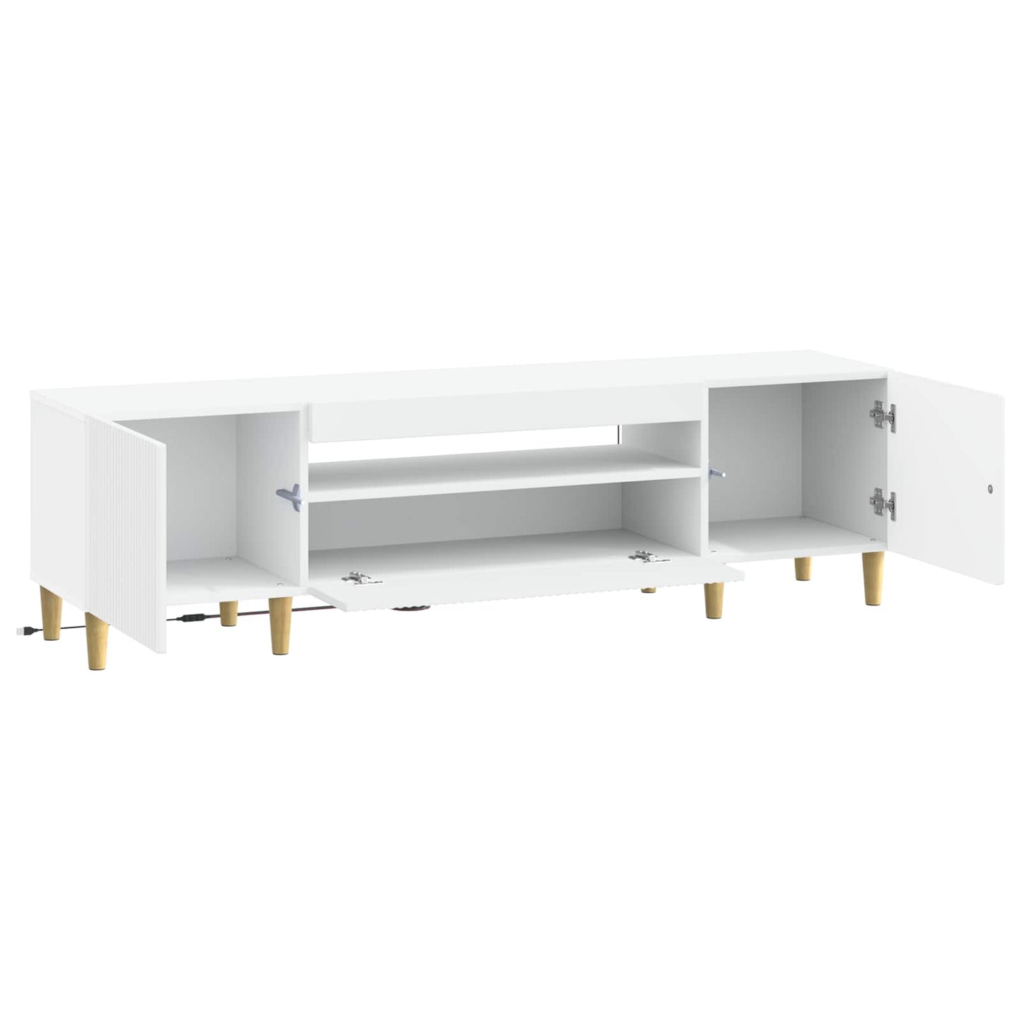 LED TV Cabinet White Engineered Wood