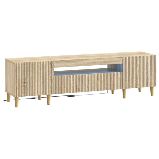LED TV Cabinet Sonoma Oak Engineered Wood