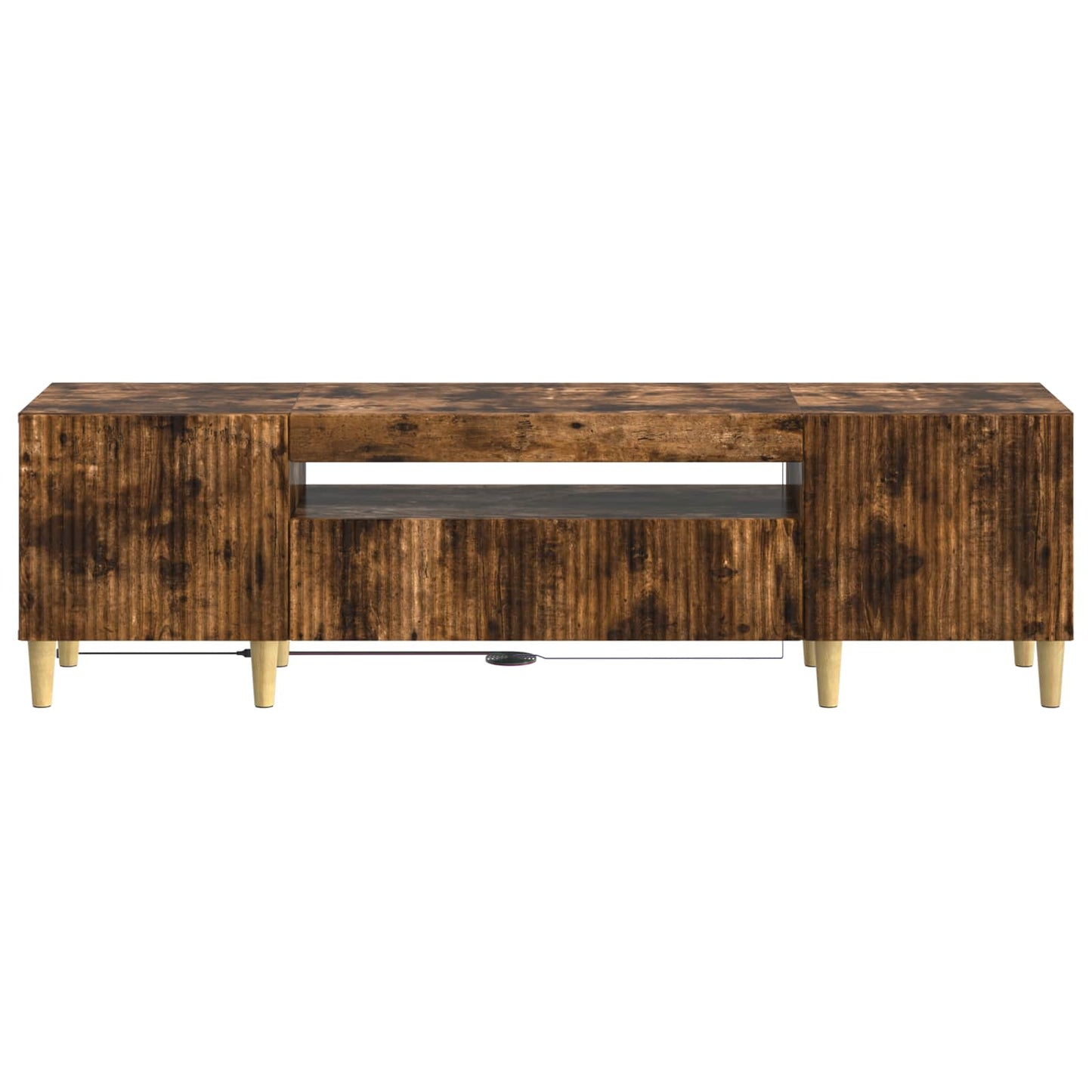 LED TV Cabinet Smoked Oak Engineered Wood