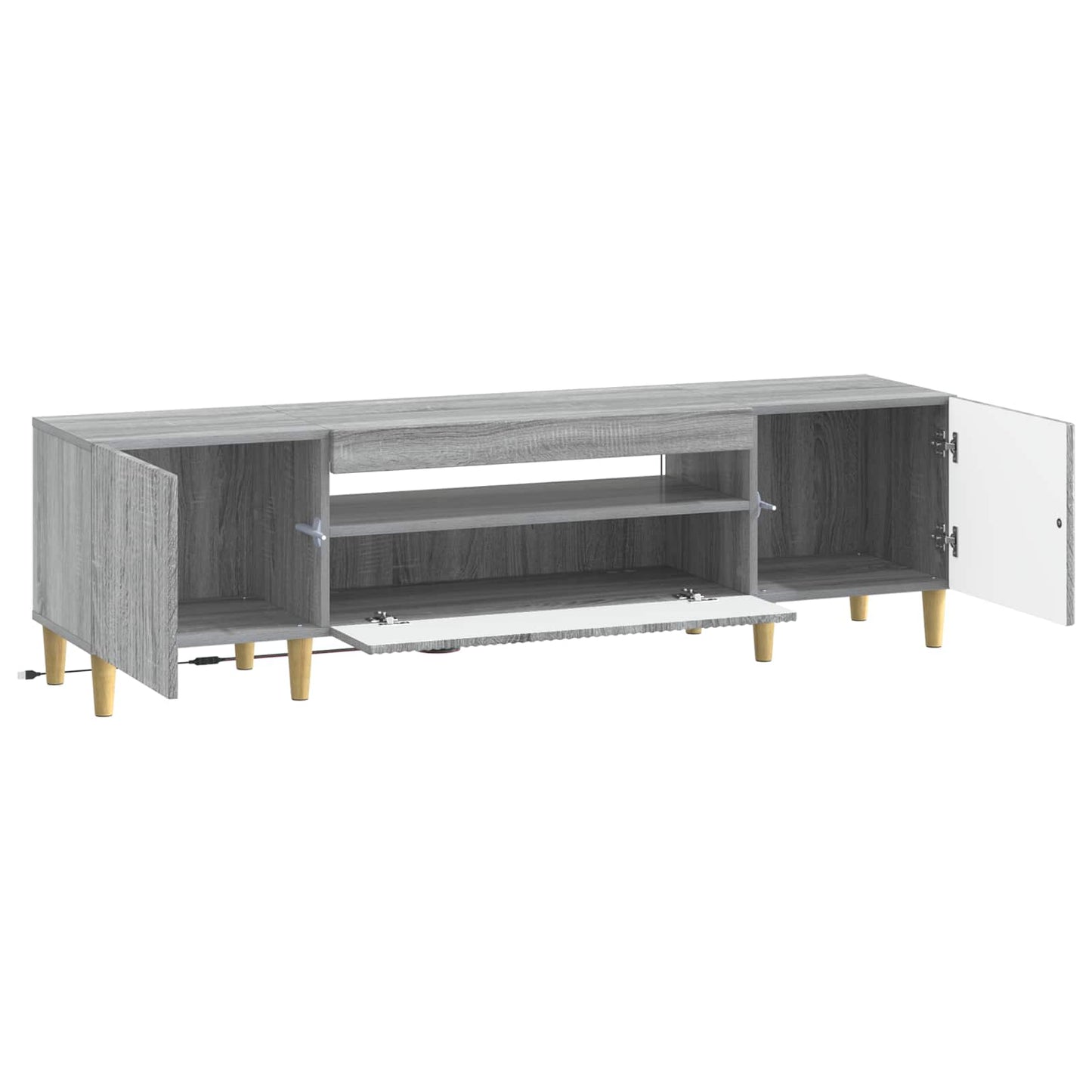 LED TV Cabinet Grey Sonoma Engineered Wood
