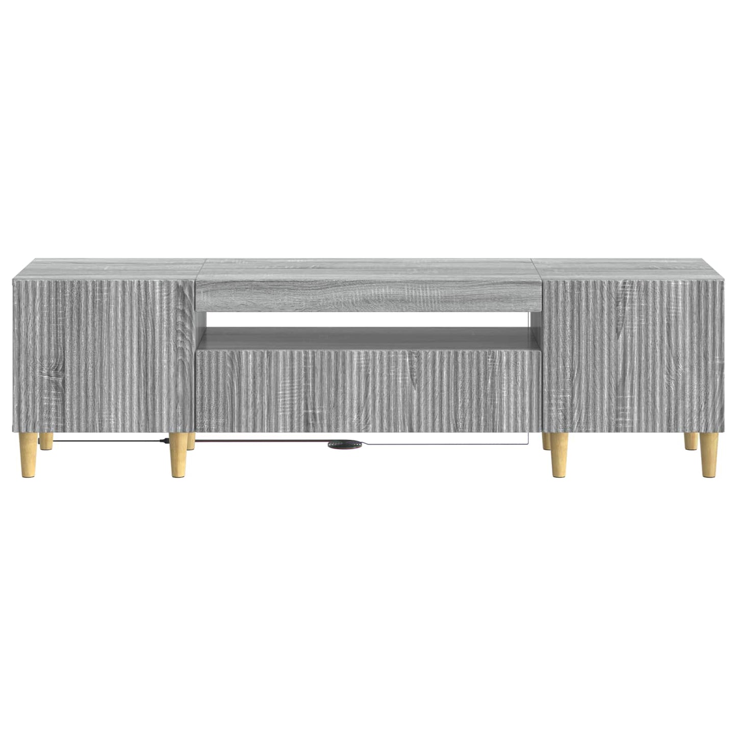 LED TV Cabinet Grey Sonoma Engineered Wood