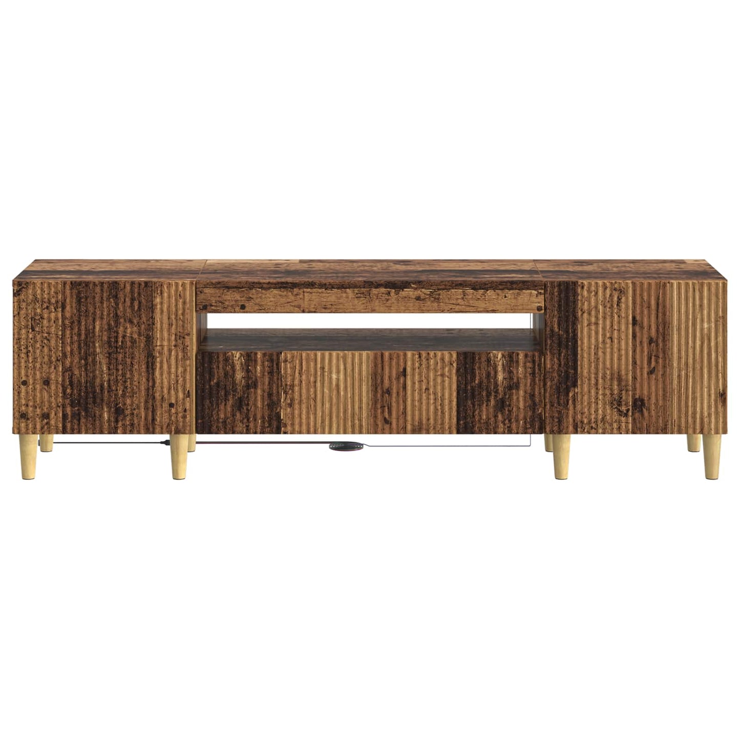 LED TV Cabinet Old Wood Engineered Wood