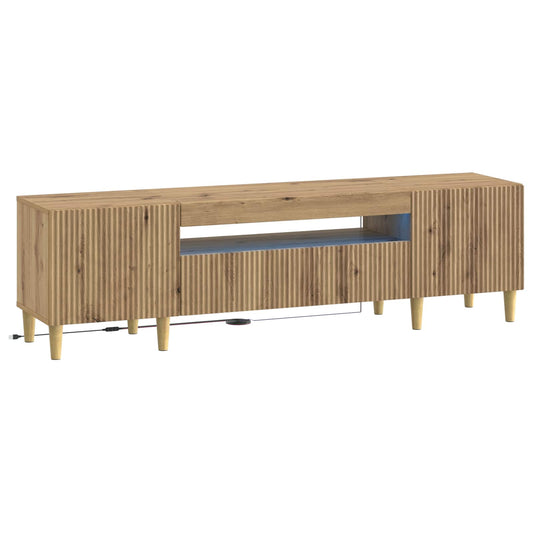 LED TV Cabinet Artisan Oak Engineered Wood