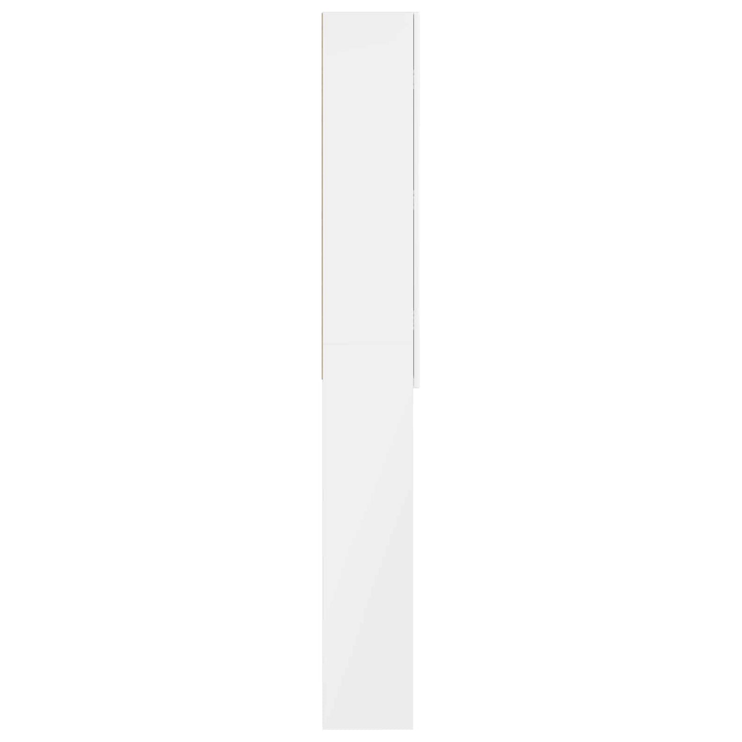 Toilet Cabinet ARNHEM High Gloss White 66 x 25.5 x 190 cm