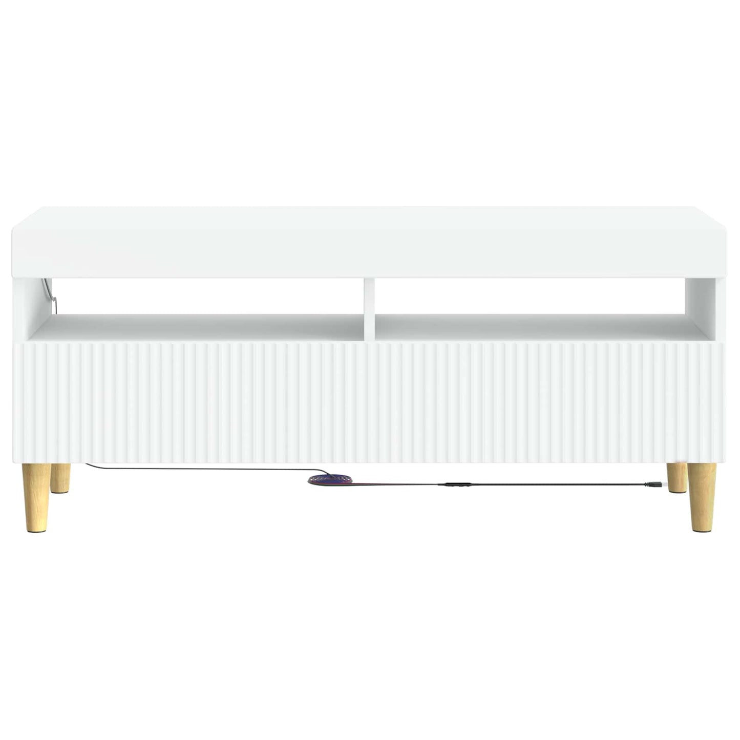 LED TV Cabinet White Engineered Wood