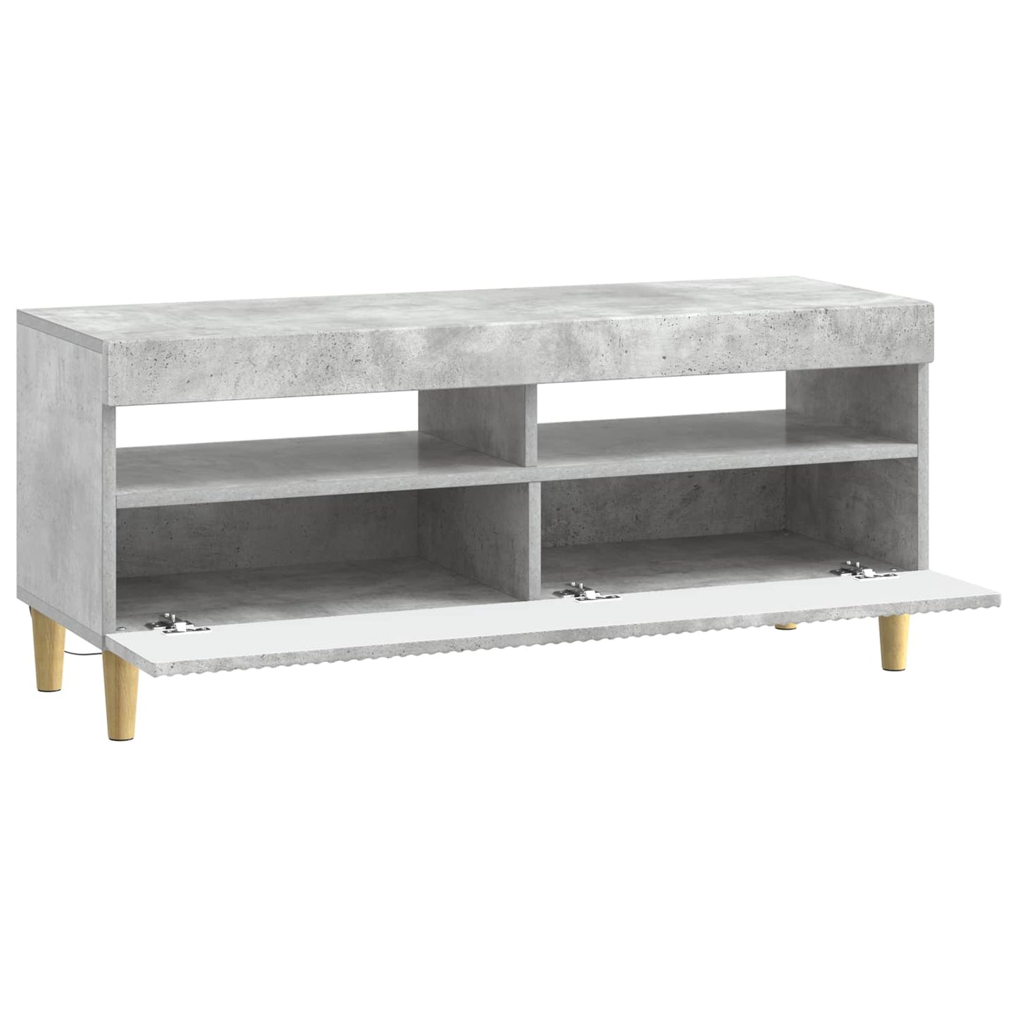 LED TV Cabinet Concrete Grey Engineered Wood