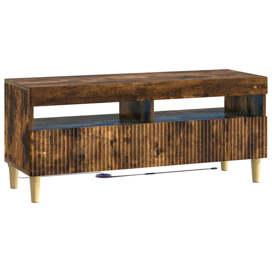 LED TV Cabinet Smoked Oak Engineered Wood