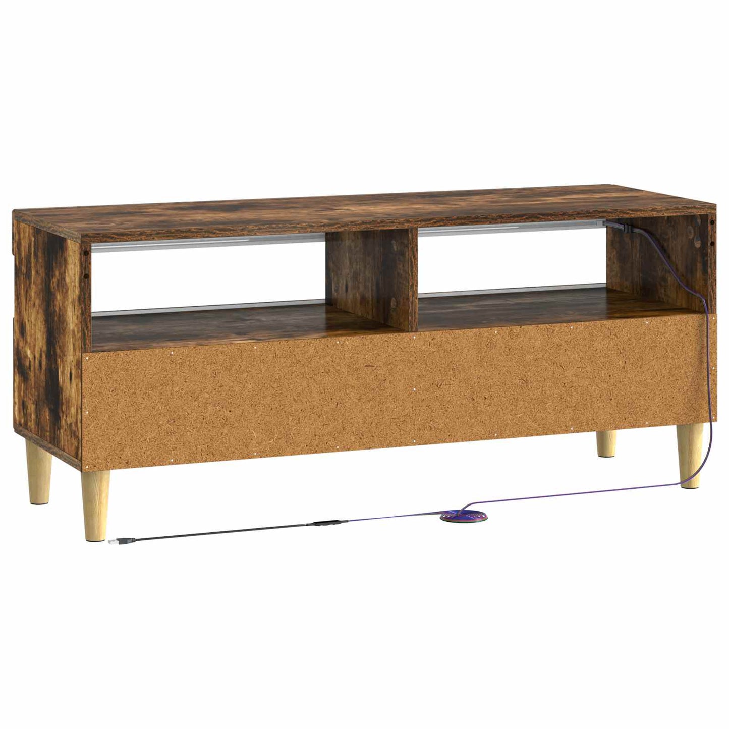LED TV Cabinet Smoked Oak Engineered Wood