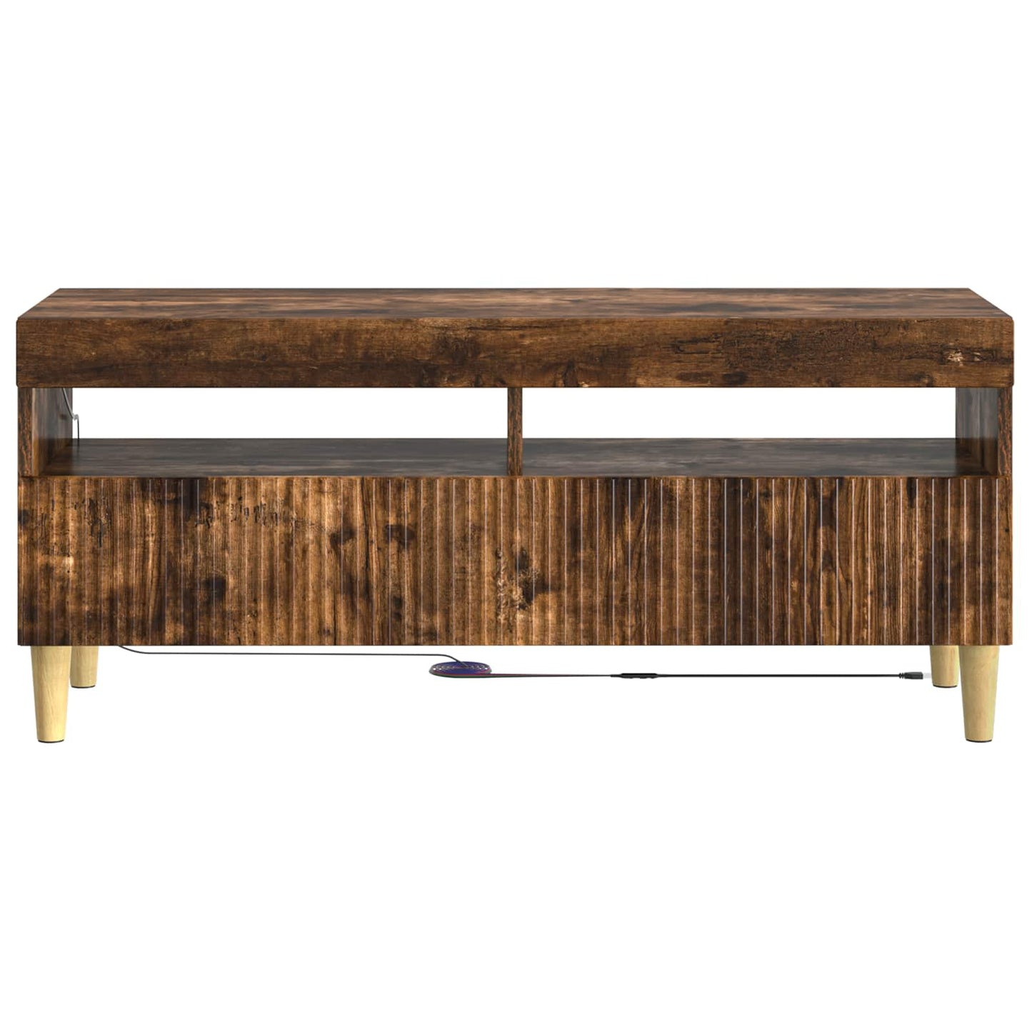 LED TV Cabinet Smoked Oak Engineered Wood