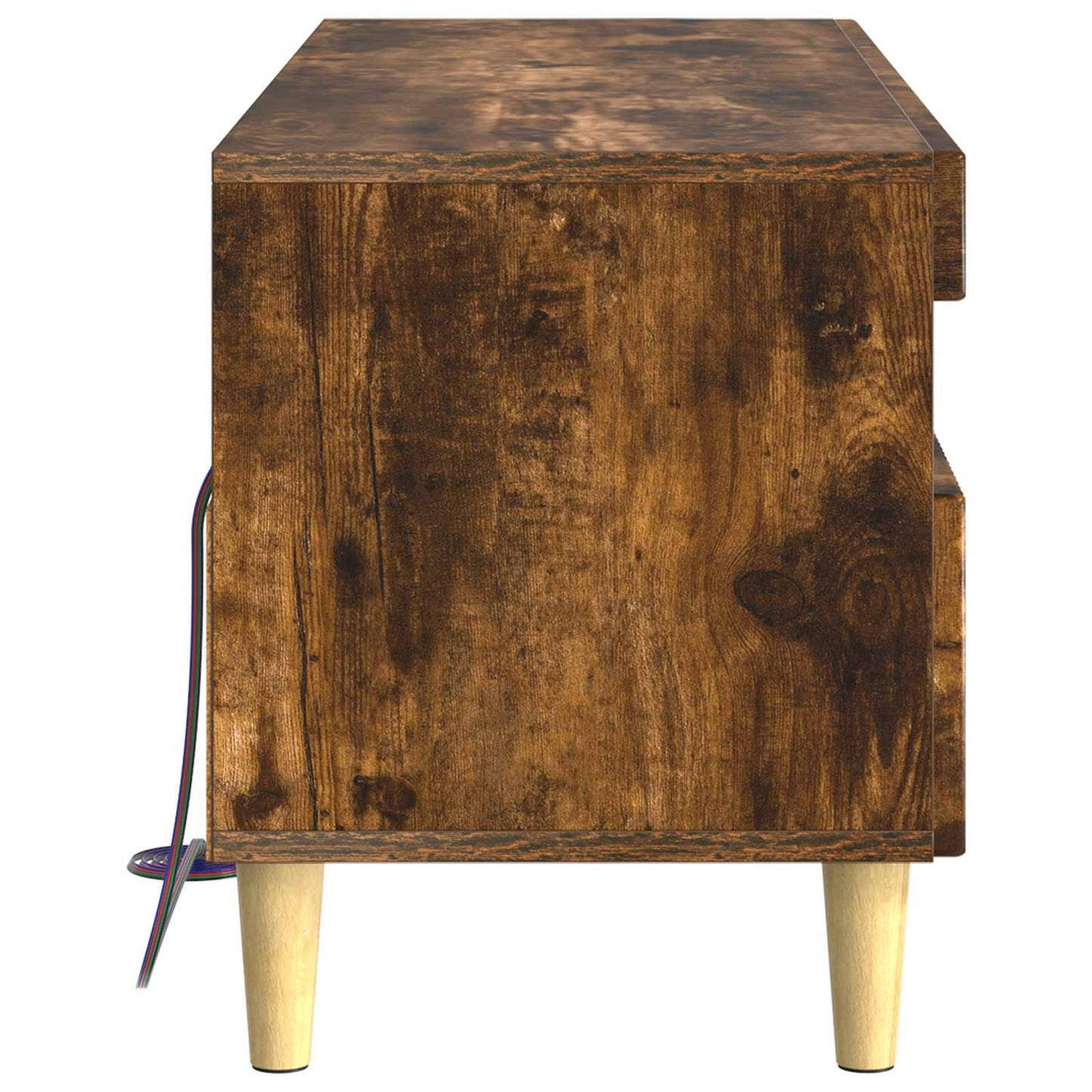 LED TV Cabinet Smoked Oak Engineered Wood