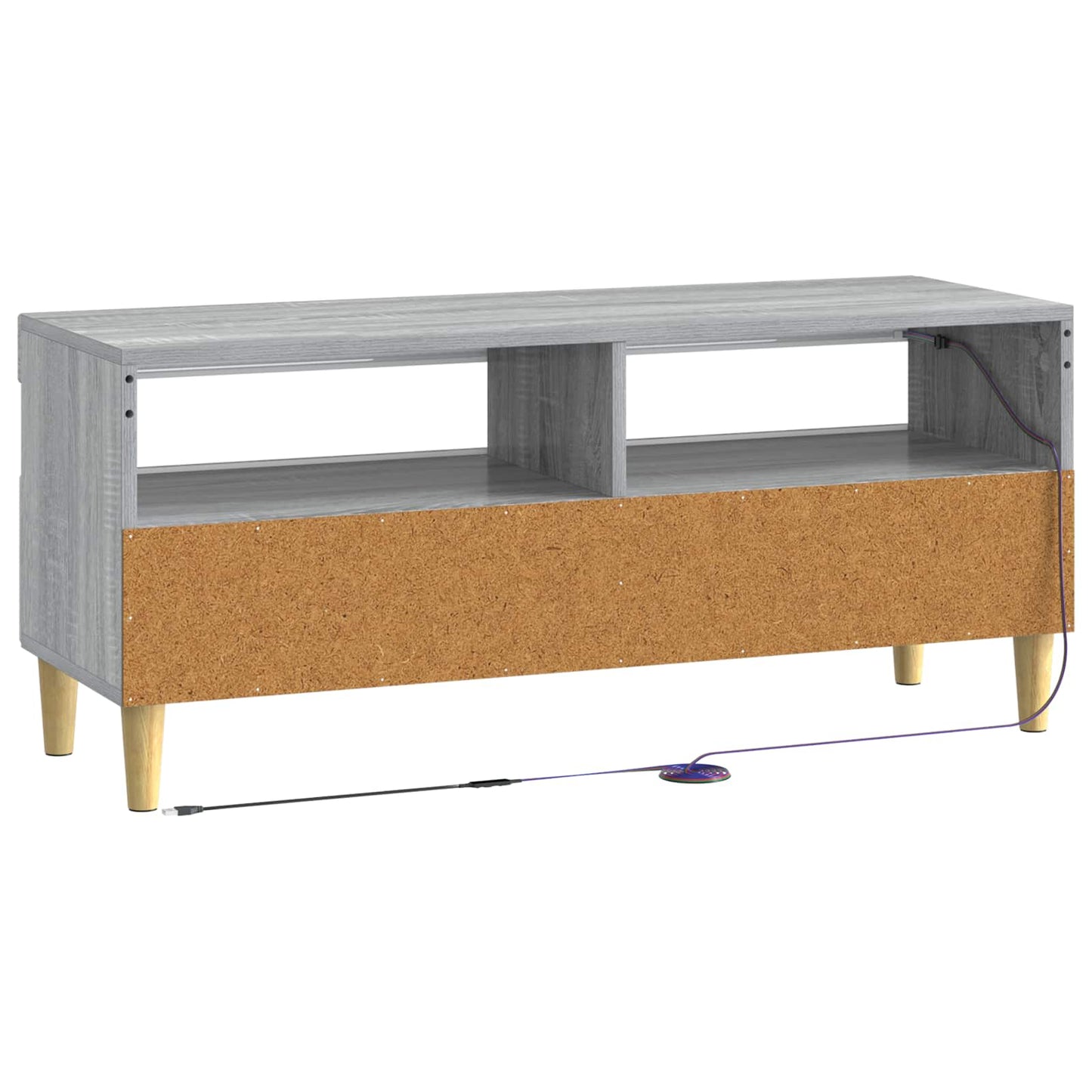 LED TV Cabinet Grey Sonoma Engineered Wood