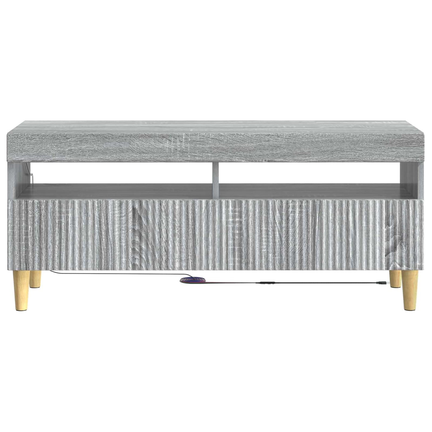 LED TV Cabinet Grey Sonoma Engineered Wood