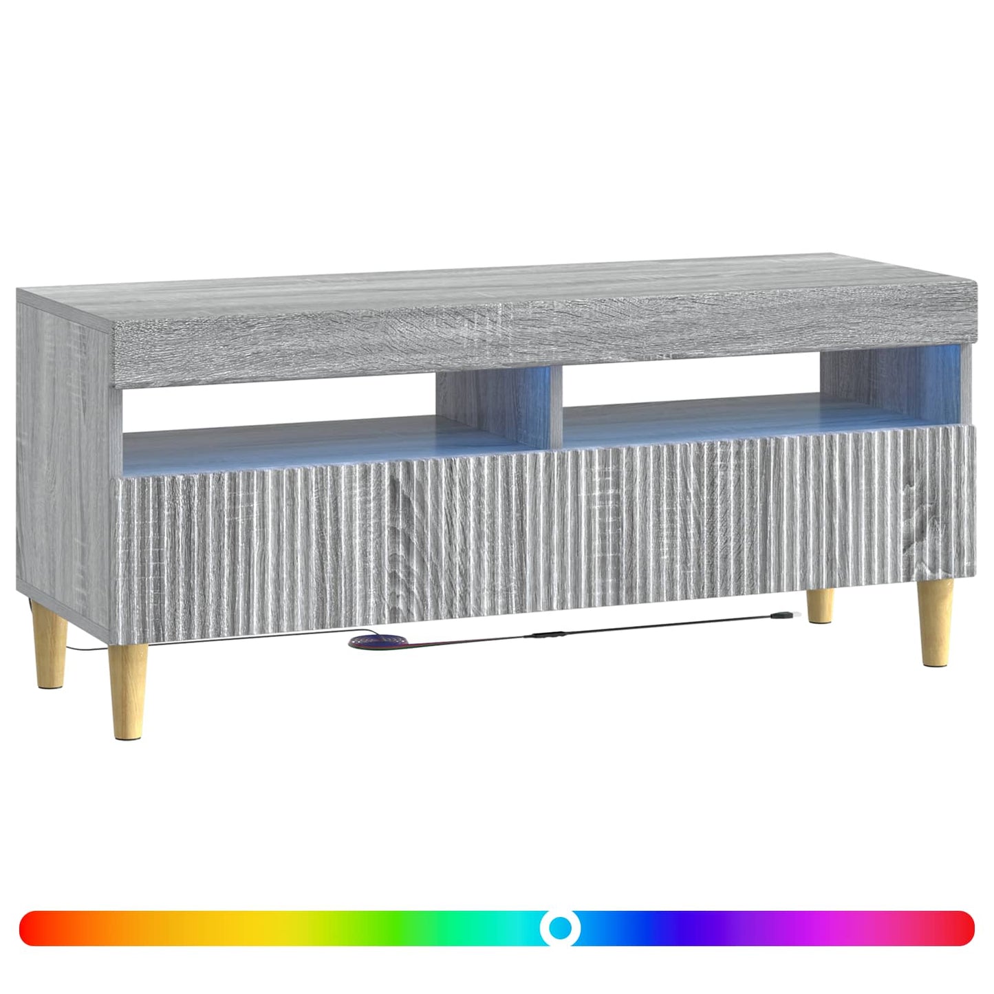 LED TV Cabinet Grey Sonoma Engineered Wood