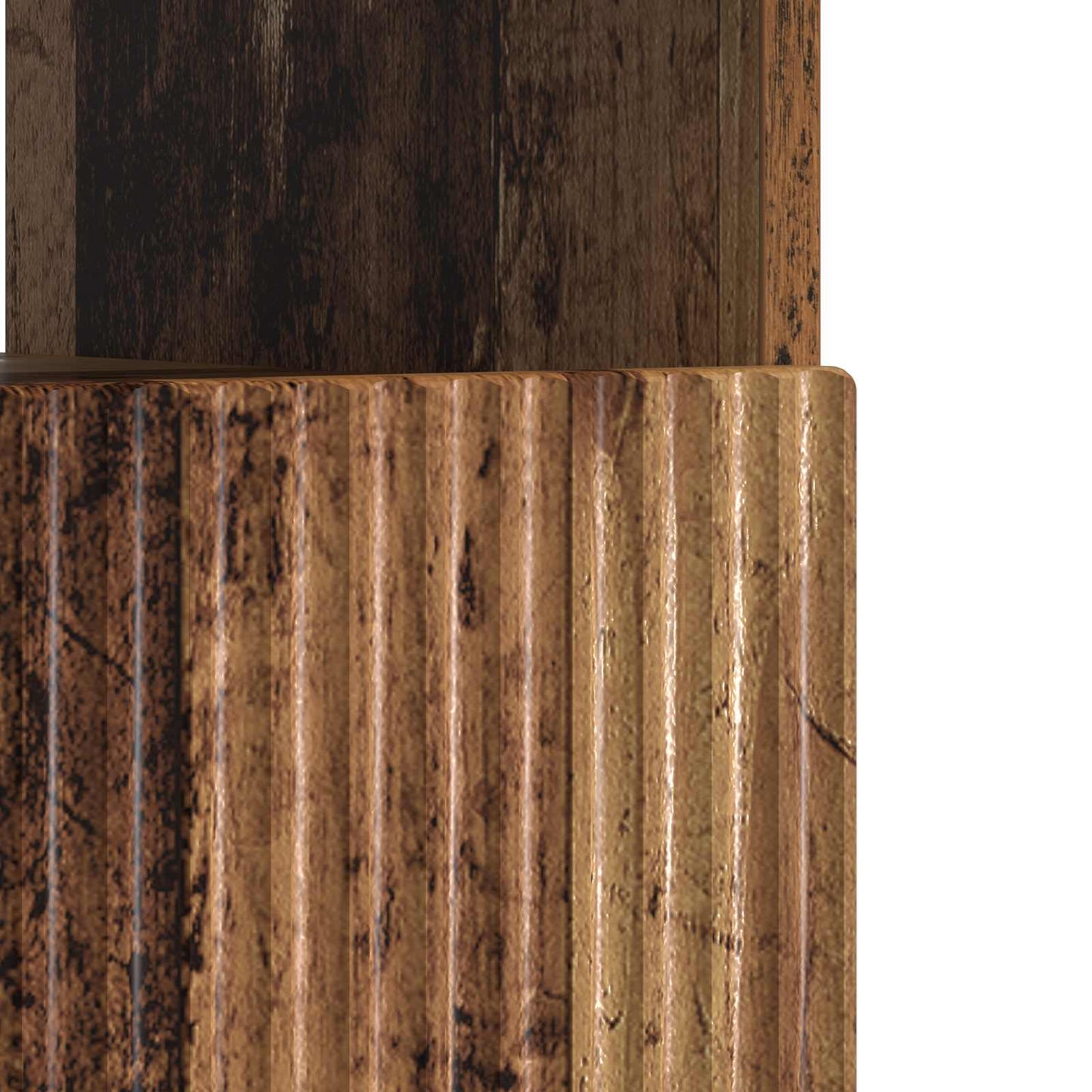 LED TV Cabinet Old Wood Engineered Wood