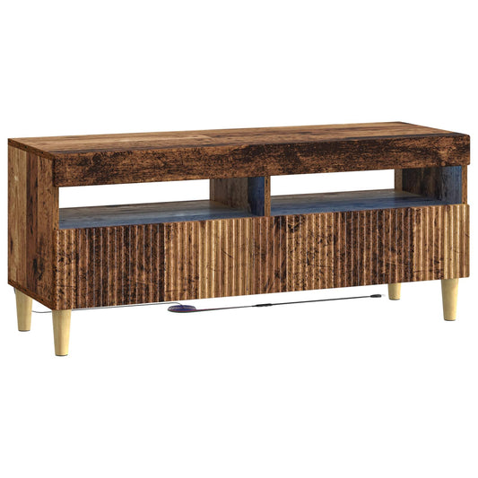 LED TV Cabinet Old Wood Engineered Wood