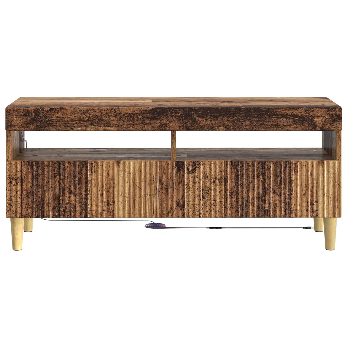 LED TV Cabinet Old Wood Engineered Wood