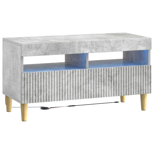 LED TV Cabinet Concrete Grey Engineered Wood
