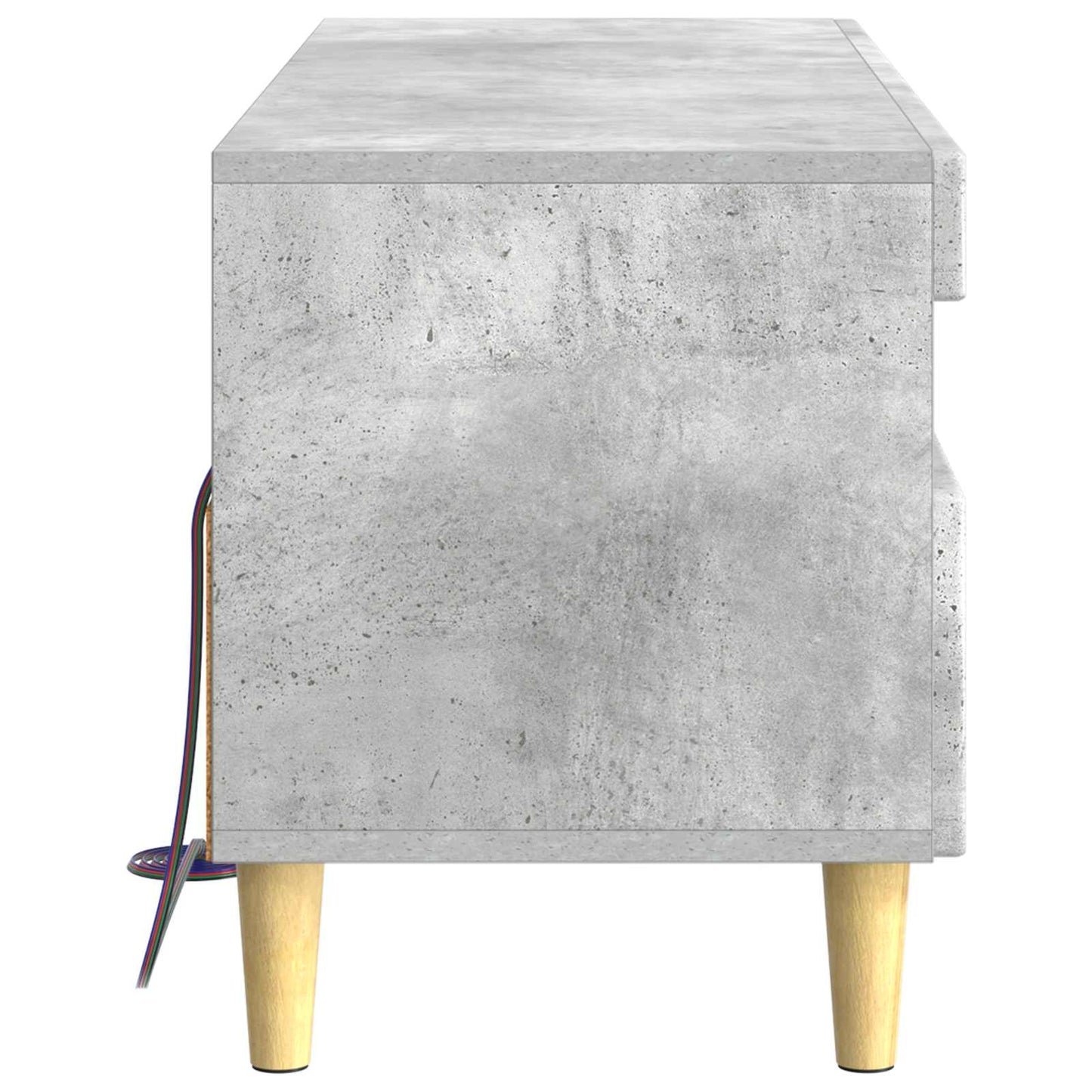 LED TV Cabinet Concrete Grey Engineered Wood