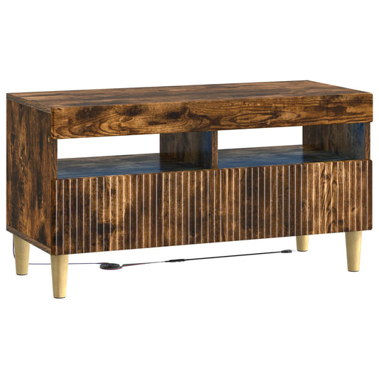 LED TV Cabinet Smoked Oak Engineered Wood