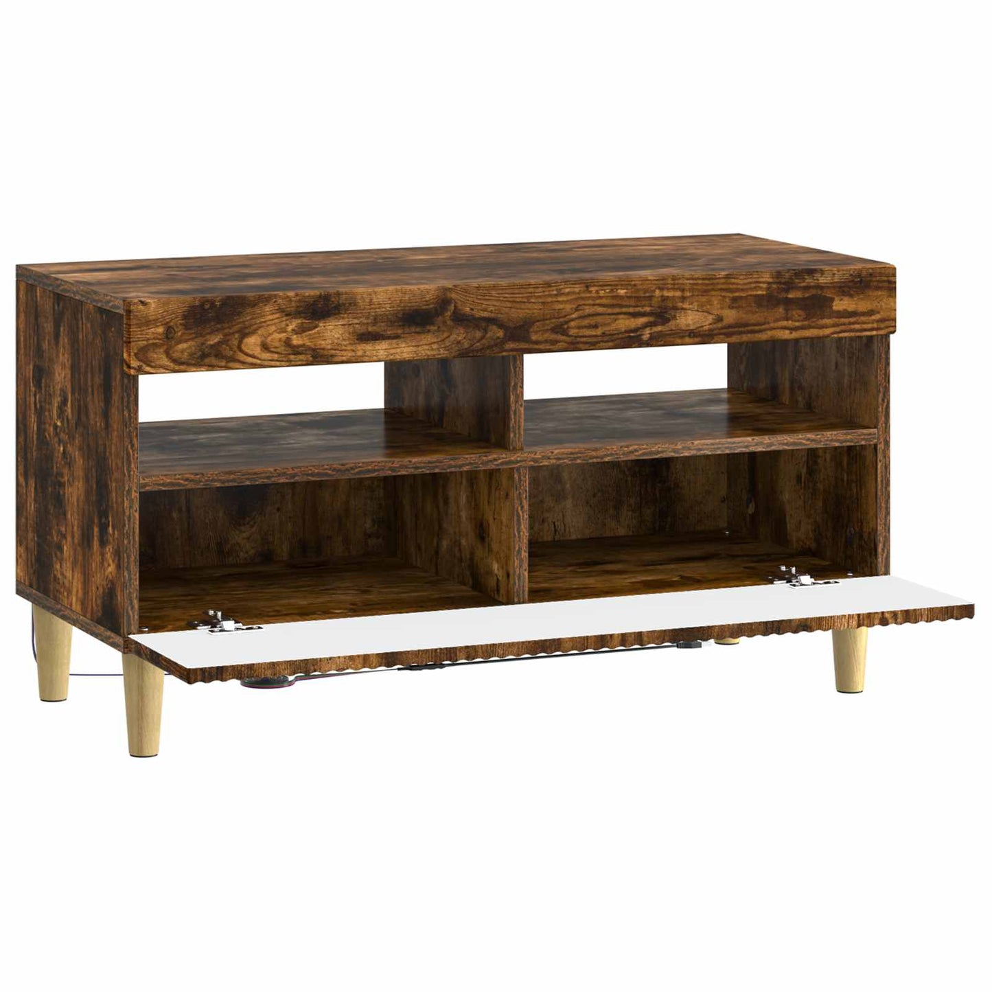 LED TV Cabinet Smoked Oak Engineered Wood