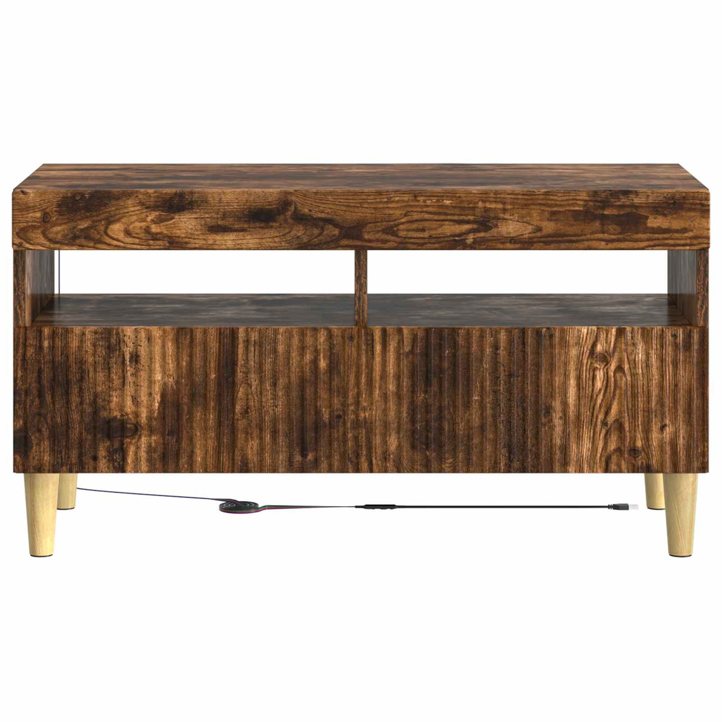 LED TV Cabinet Smoked Oak Engineered Wood