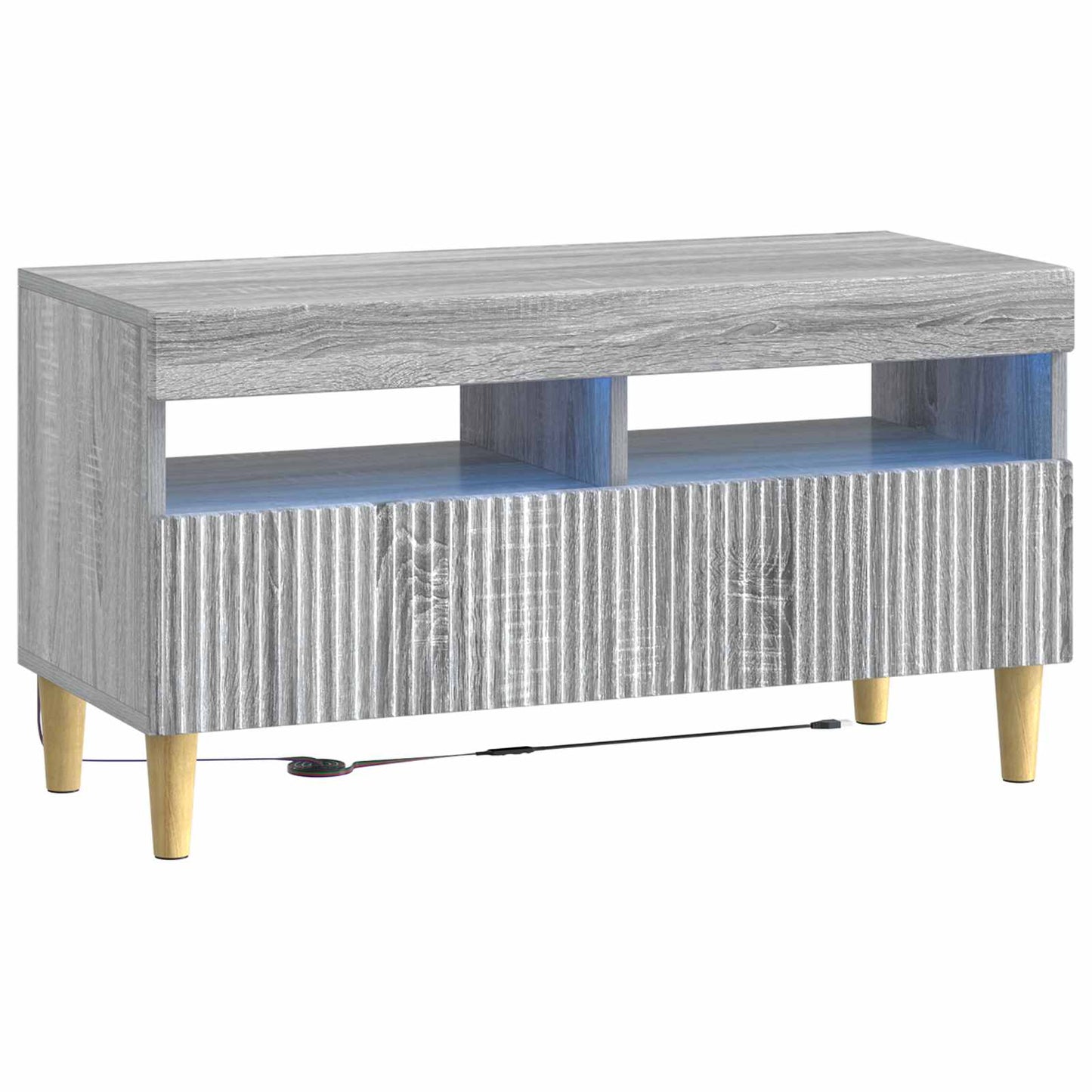 LED TV Cabinet Grey Sonoma Engineered Wood