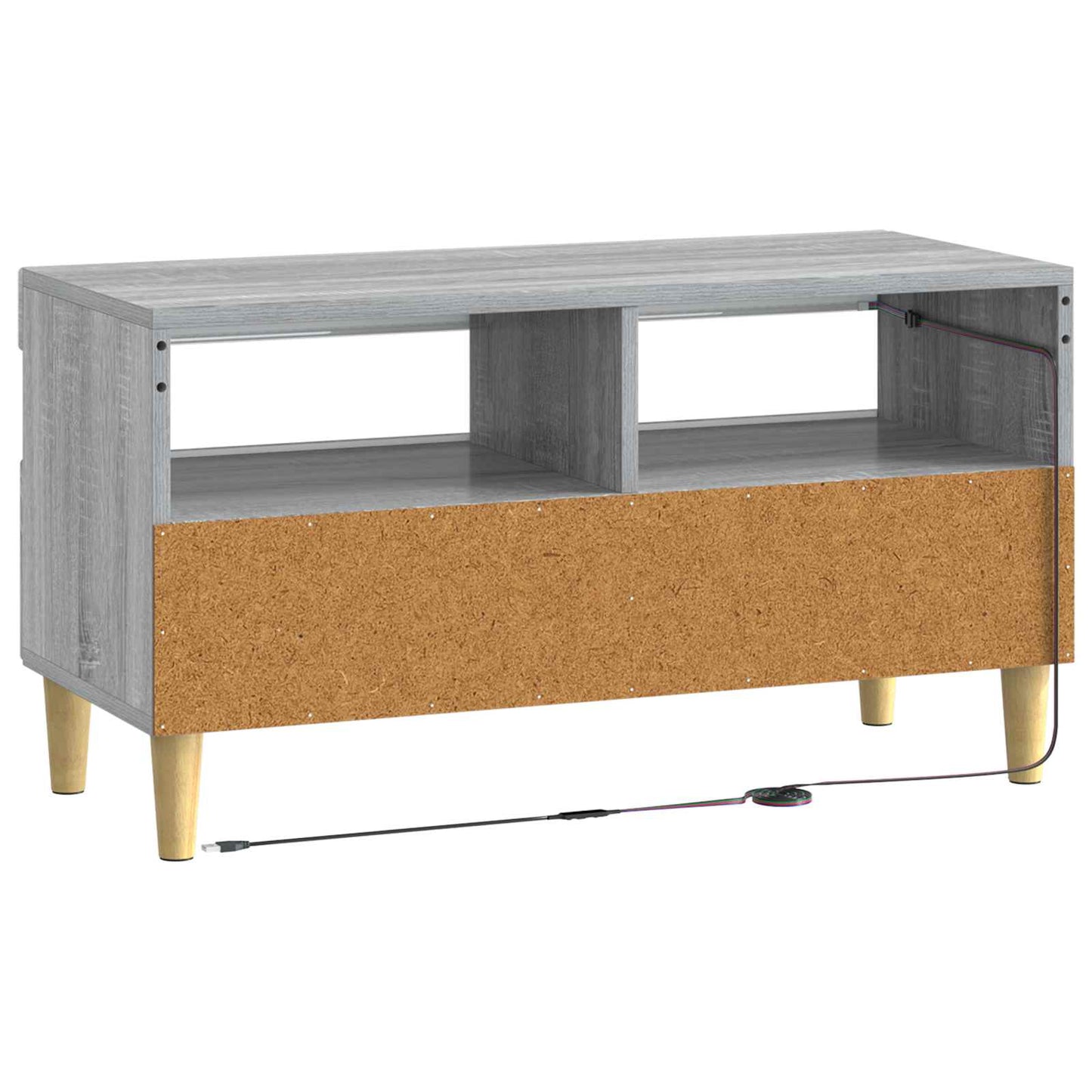LED TV Cabinet Grey Sonoma Engineered Wood