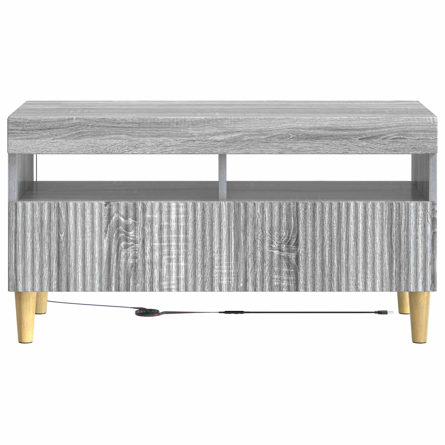 LED TV Cabinet Grey Sonoma Engineered Wood