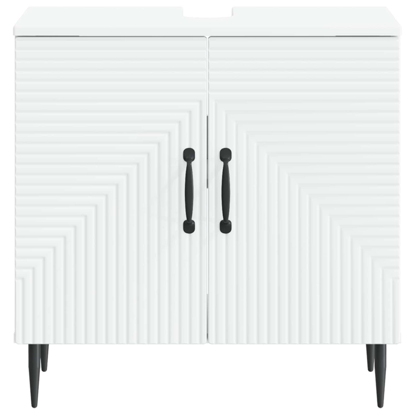 Bathroom Sink Cabinet HAARLEM White 59.5 x 31.5x 59 cm