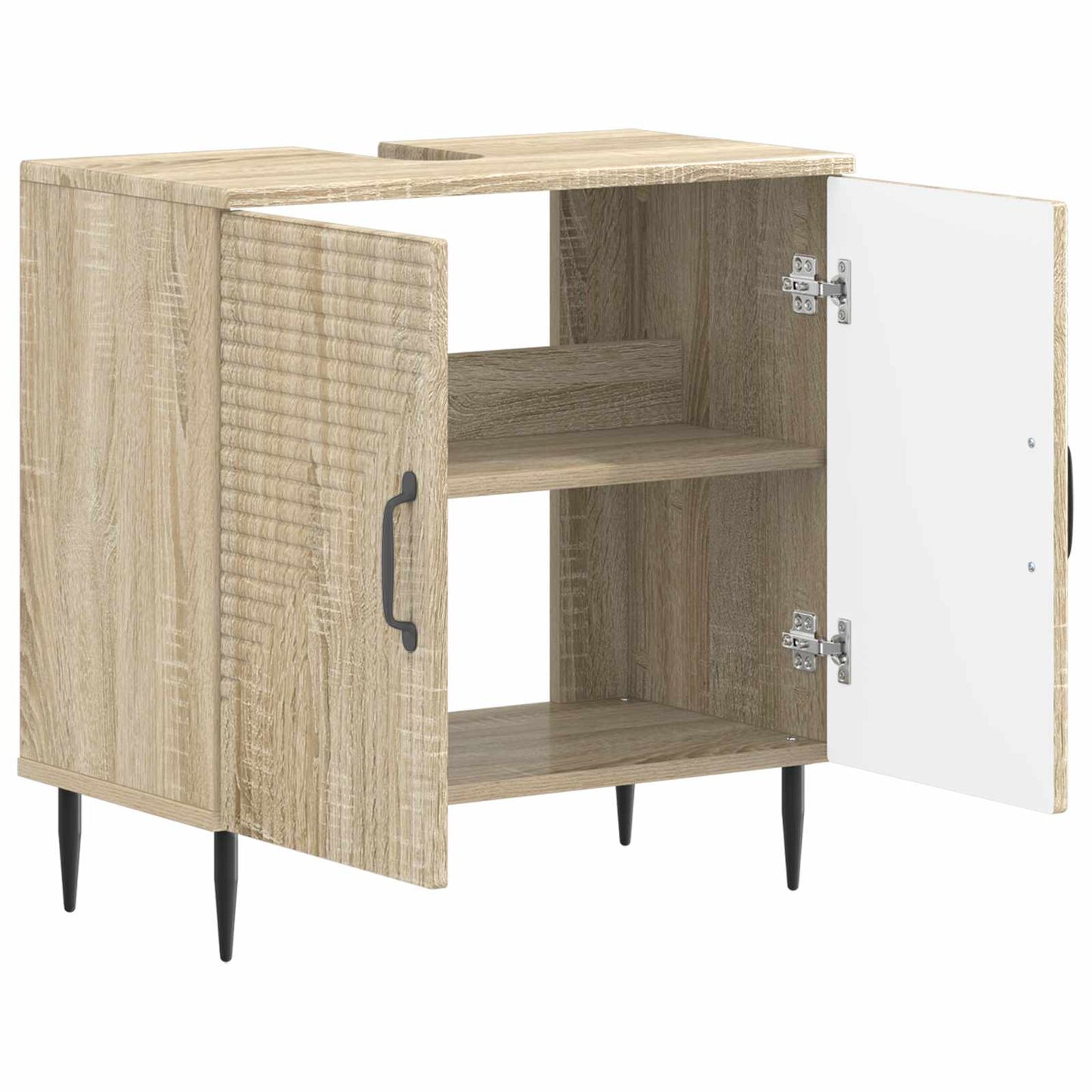 Bathroom Sink Cabinet HAARLEM Sonoma Oak 59.5 x 31.5x 59 cm