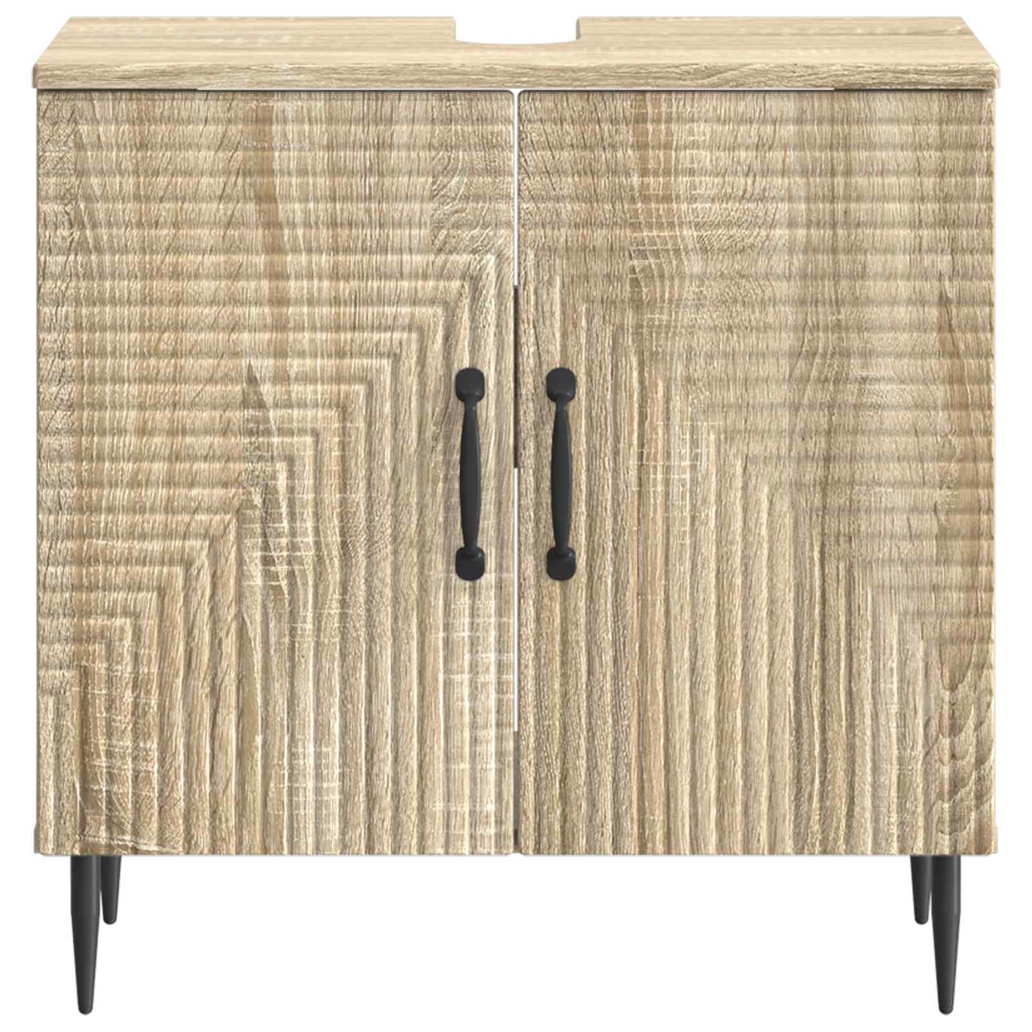 Bathroom Sink Cabinet HAARLEM Sonoma Oak 59.5 x 31.5x 59 cm