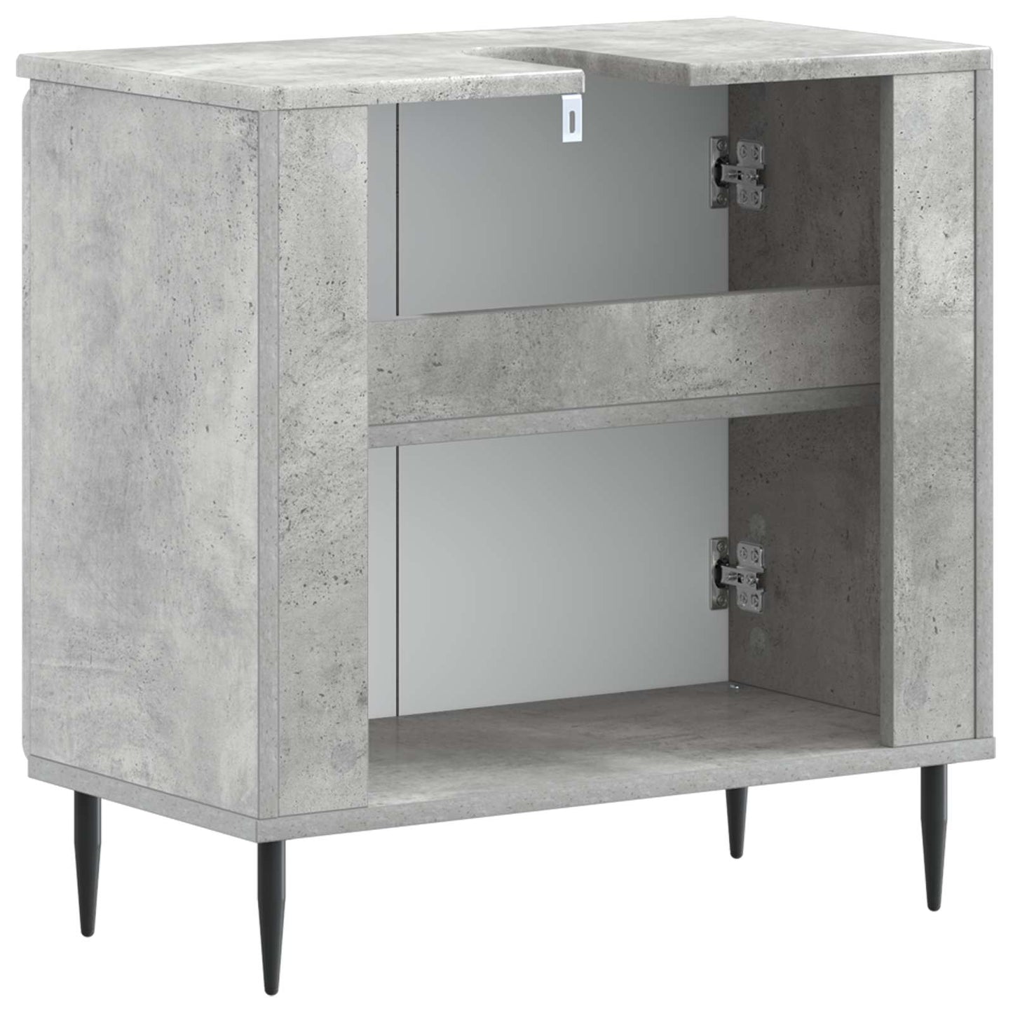 Bathroom Sink Cabinet HAARLEM Concrete Grey 59.5 x 31.5x 59 cm