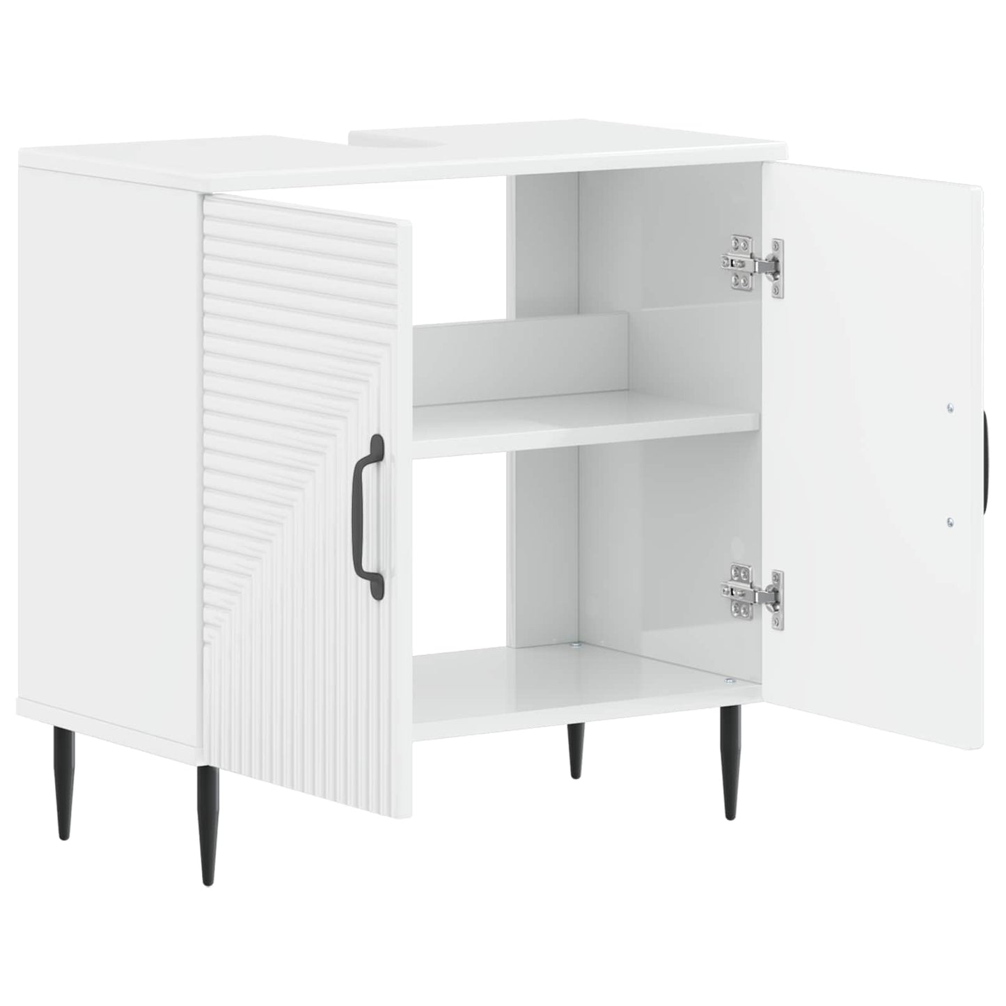 Bathroom Sink Cabinet HAARLEM High Gloss White
