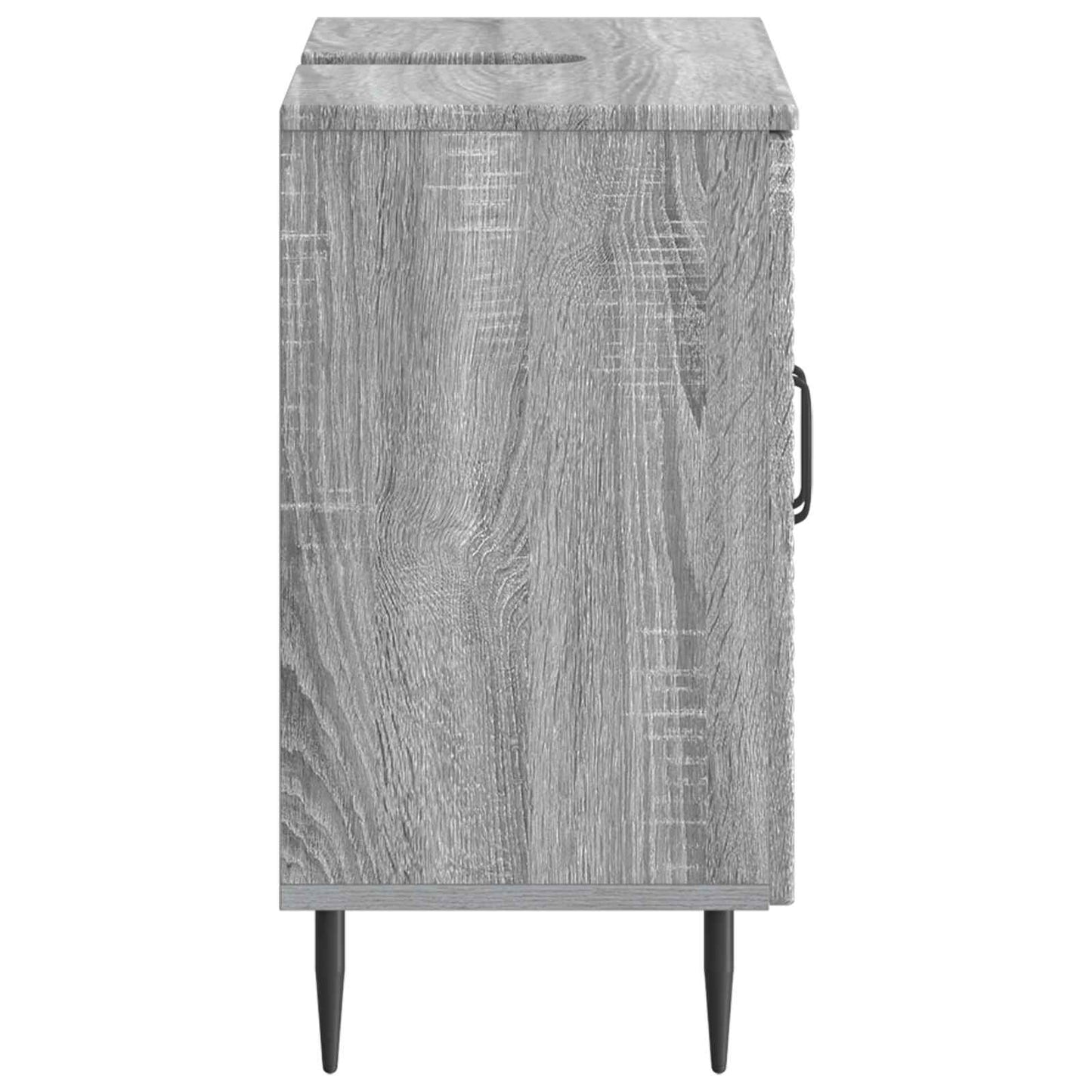 Bathroom Sink Cabinet HAARLEM Grey Sonoma 59.5 x 31.5x 59 cm