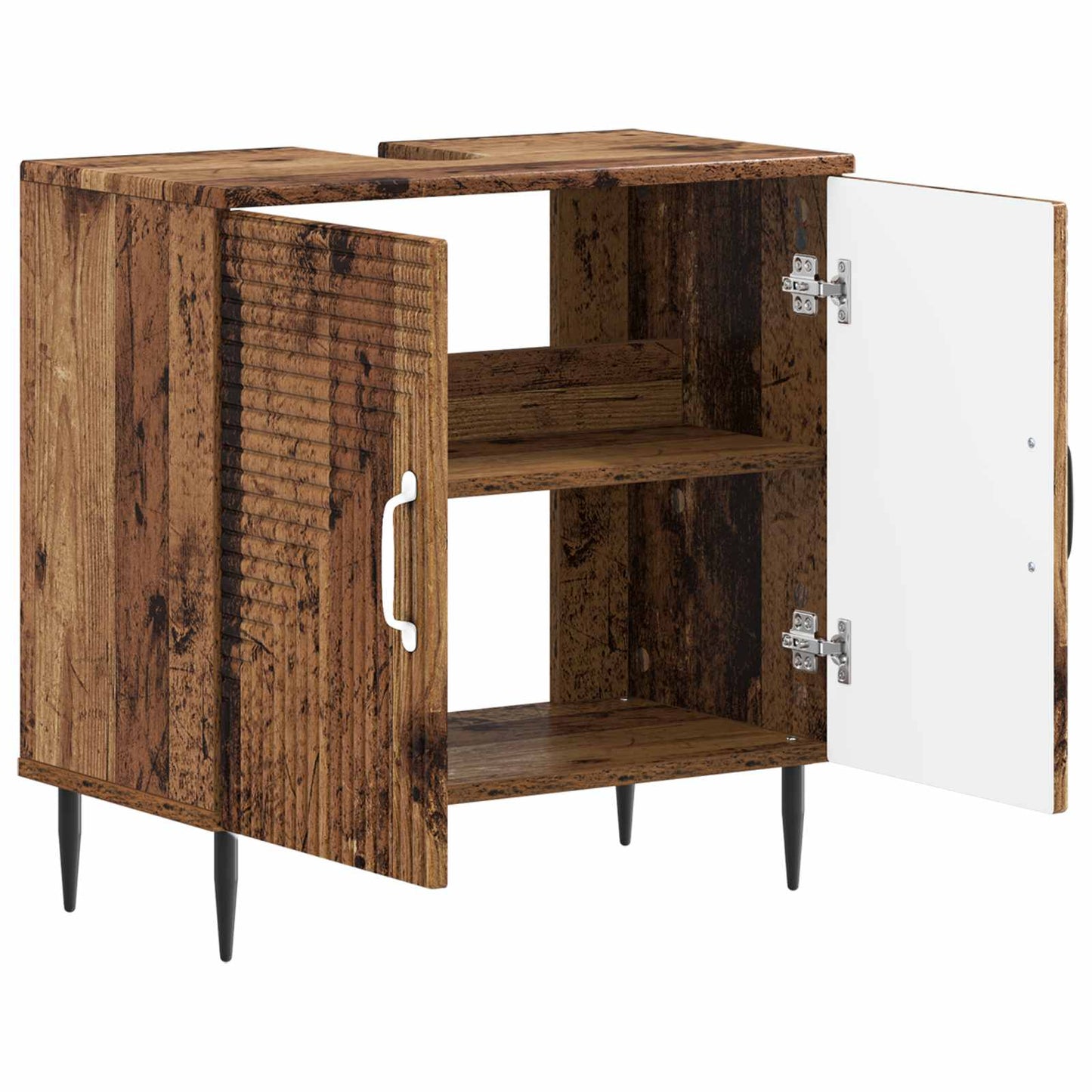 Bathroom Sink Cabinet HAARLEM Old Wood 59.5 x 31.5x 59 cm