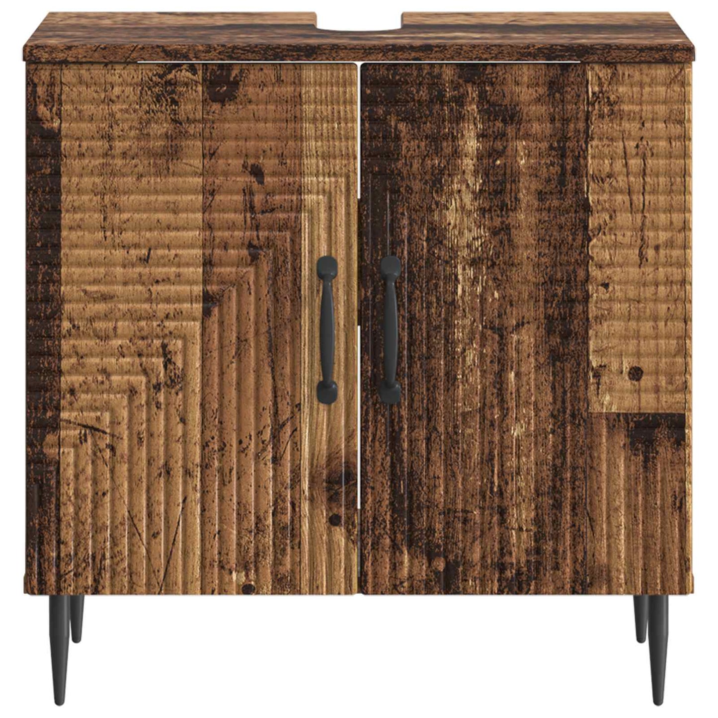 Bathroom Sink Cabinet HAARLEM Old Wood 59.5 x 31.5x 59 cm