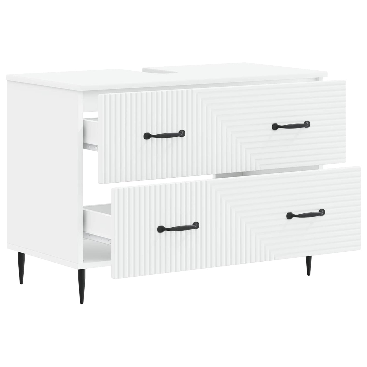 Bathroom Sink Cabinet HAARLEM White 82 x 41x 58.5 cm