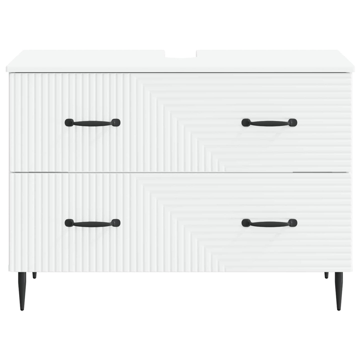 Bathroom Sink Cabinet HAARLEM White 82 x 41x 58.5 cm