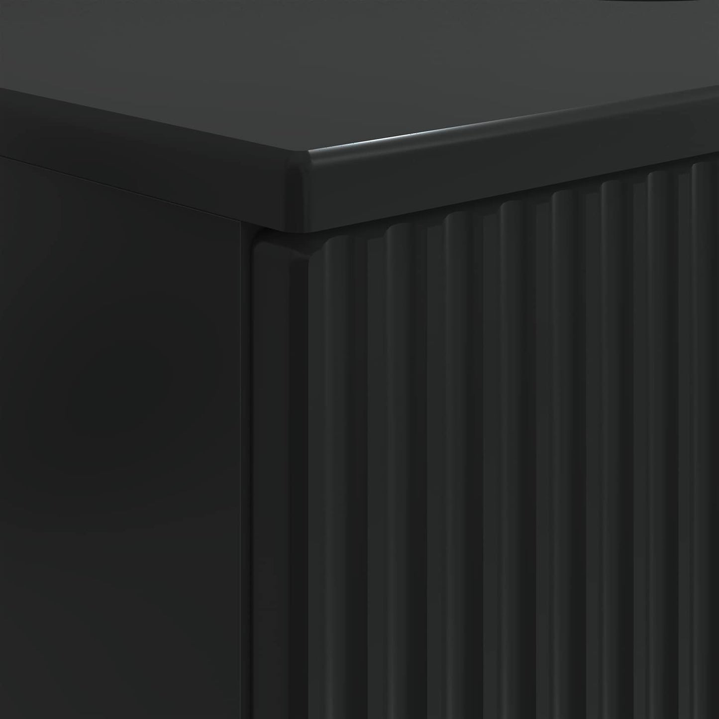 Bathroom Sink Cabinet HAARLEM Black 82 x 41x 58.5 cm