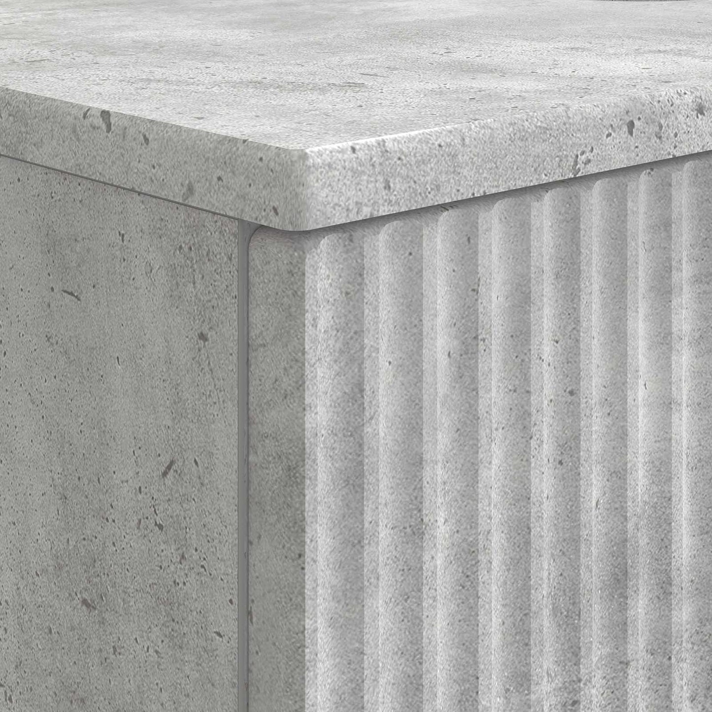 Bathroom Sink Cabinet HAARLEM Concrete Grey 82 x 41x 58.5 cm