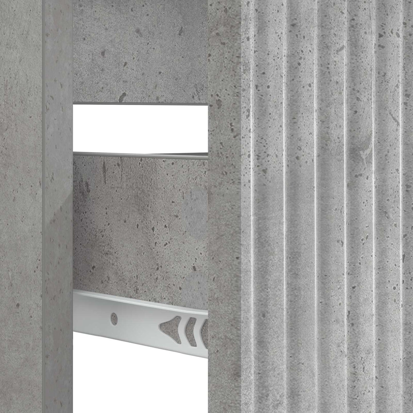Bathroom Sink Cabinet HAARLEM Concrete Grey 82 x 41x 58.5 cm