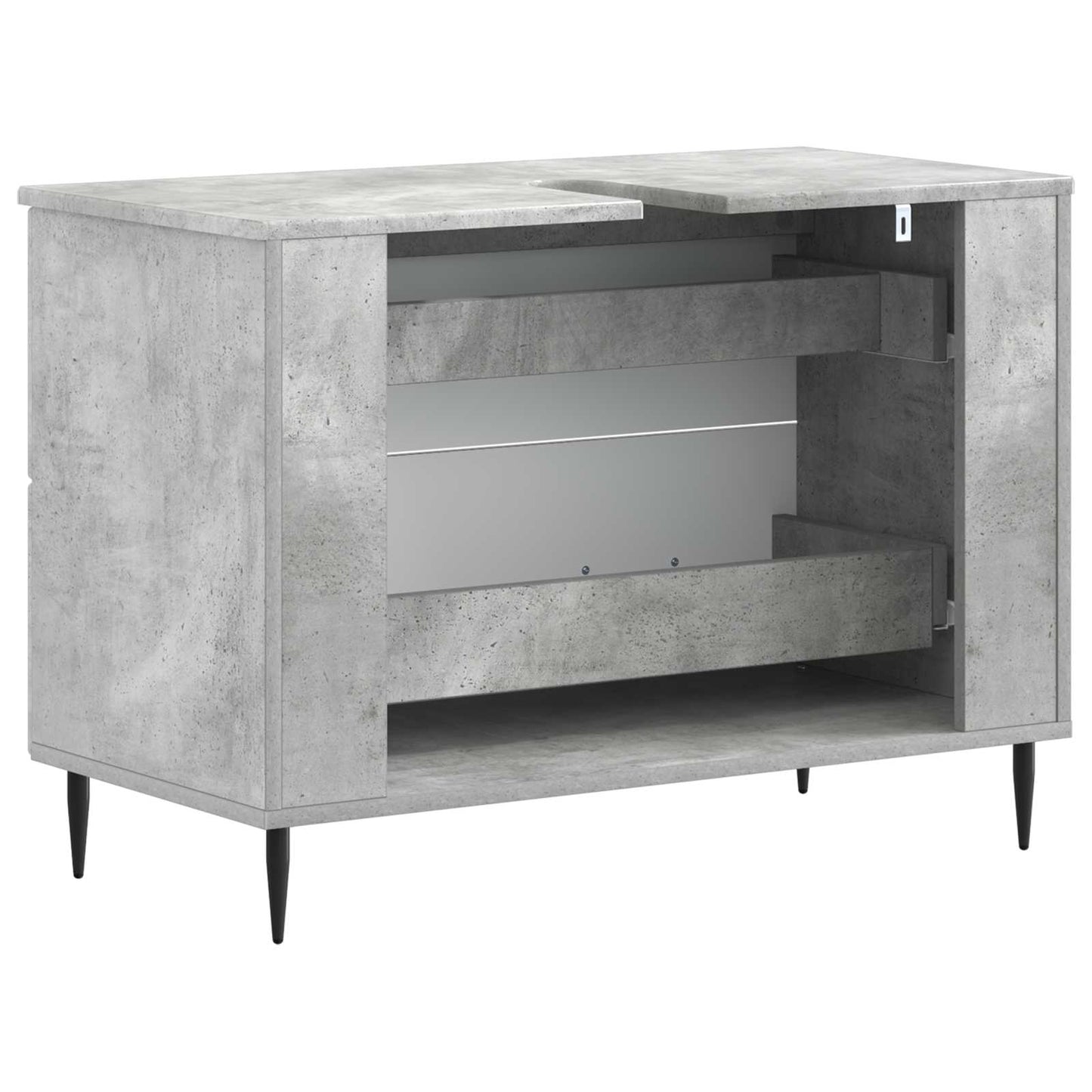 Bathroom Sink Cabinet HAARLEM Concrete Grey 82 x 41x 58.5 cm