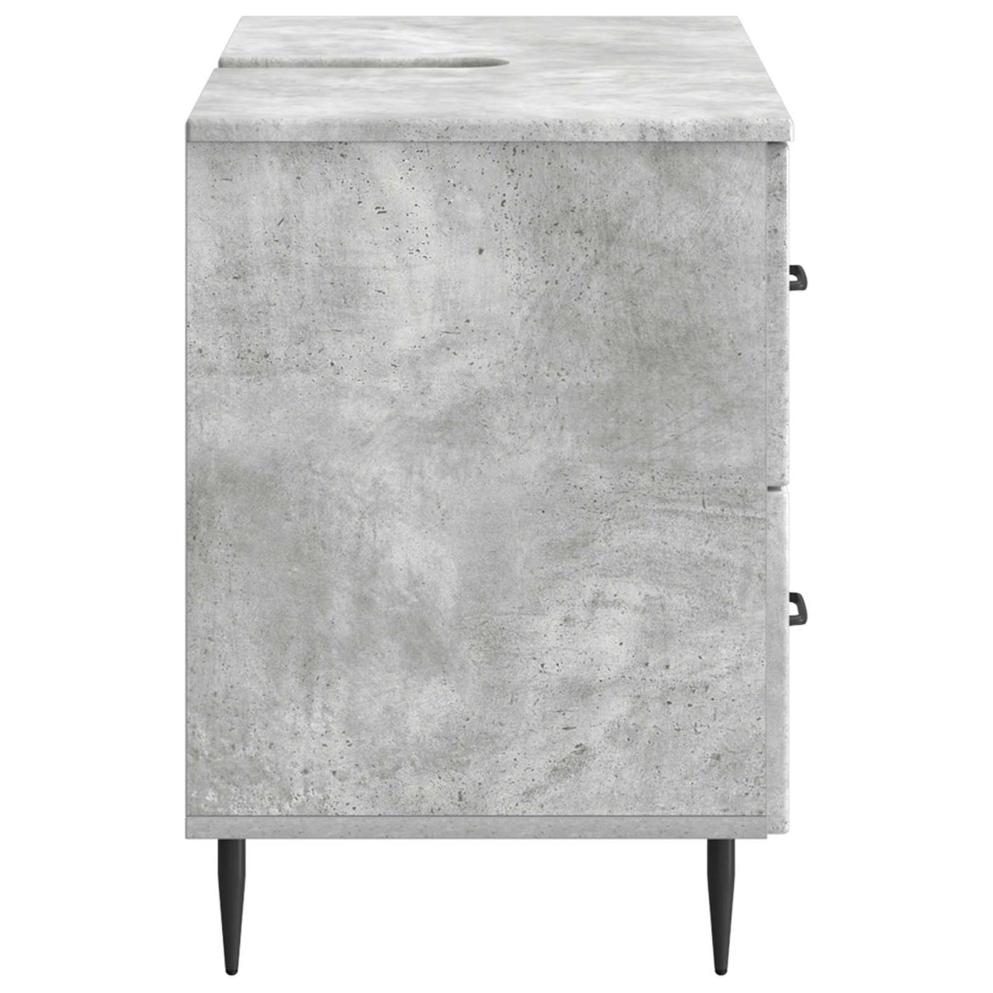 Bathroom Sink Cabinet HAARLEM Concrete Grey 82 x 41x 58.5 cm