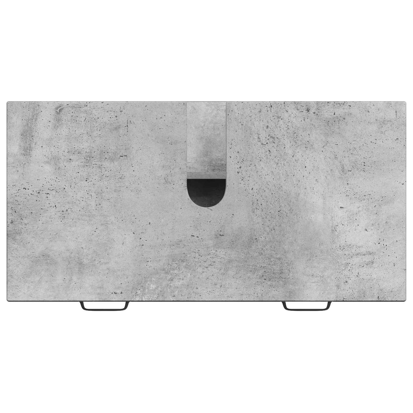 Bathroom Sink Cabinet HAARLEM Concrete Grey 82 x 41x 58.5 cm