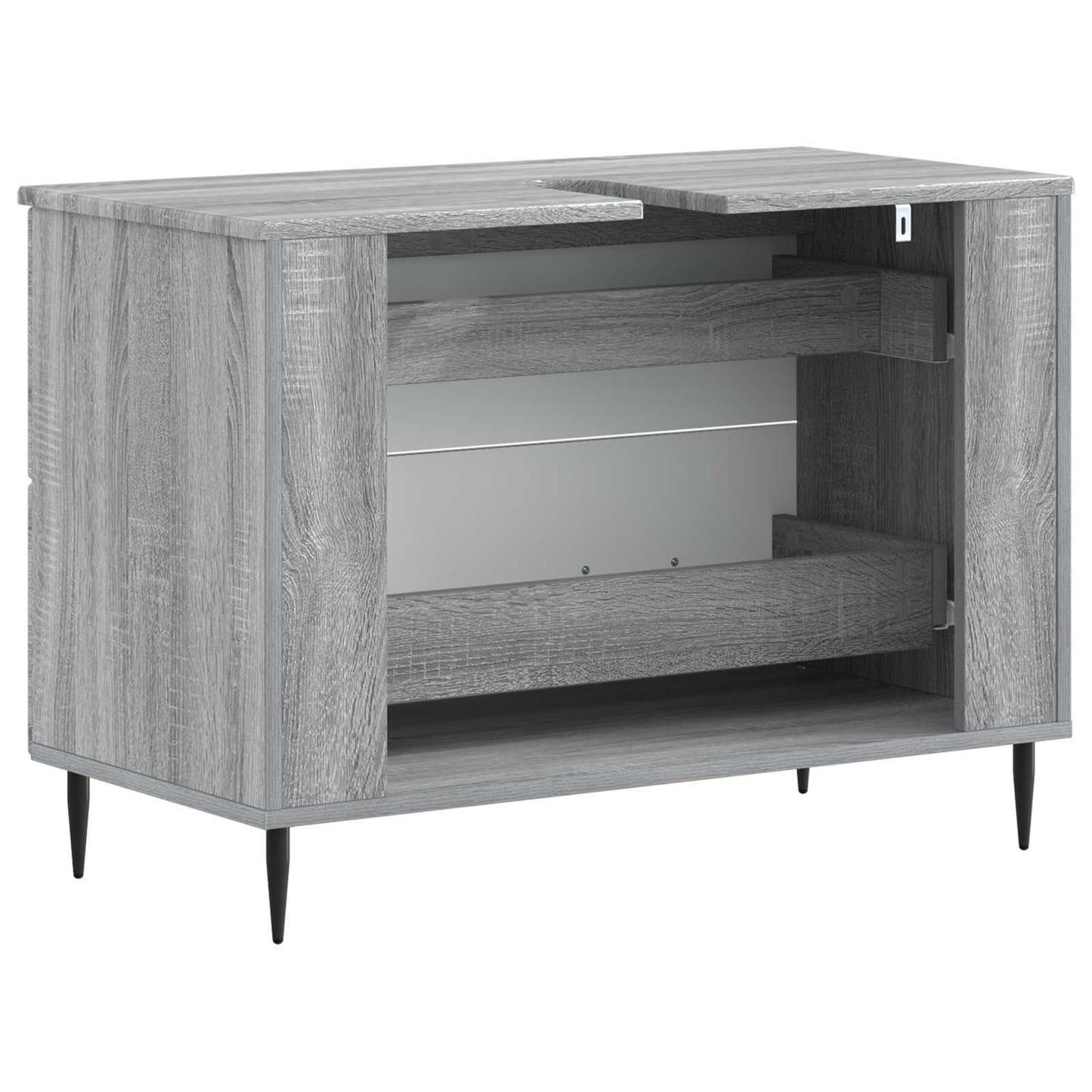 Bathroom Sink Cabinet HAARLEM Grey Sonoma 82 x 41x 58.5 cm