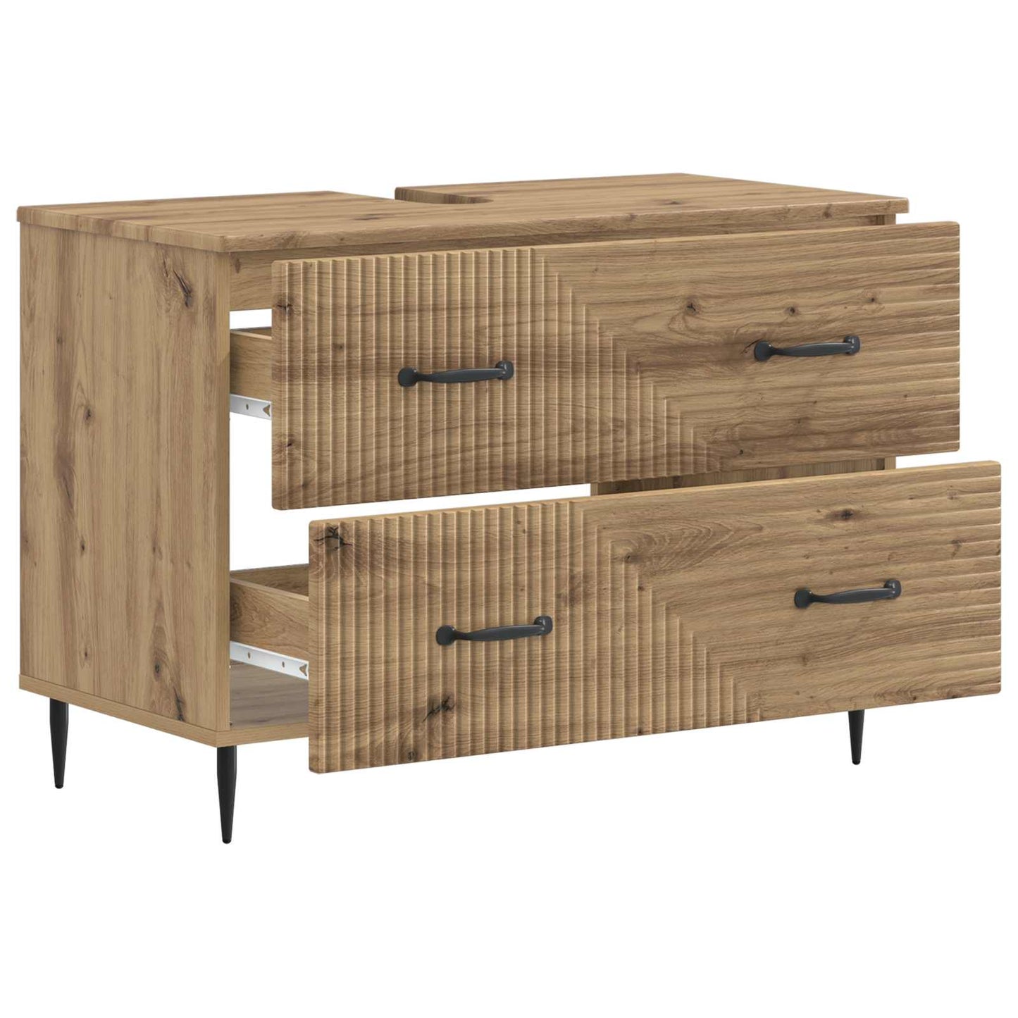 Bathroom Sink Cabinet HAARLEM Artisan Oak 82 x 41x 58.5 cm