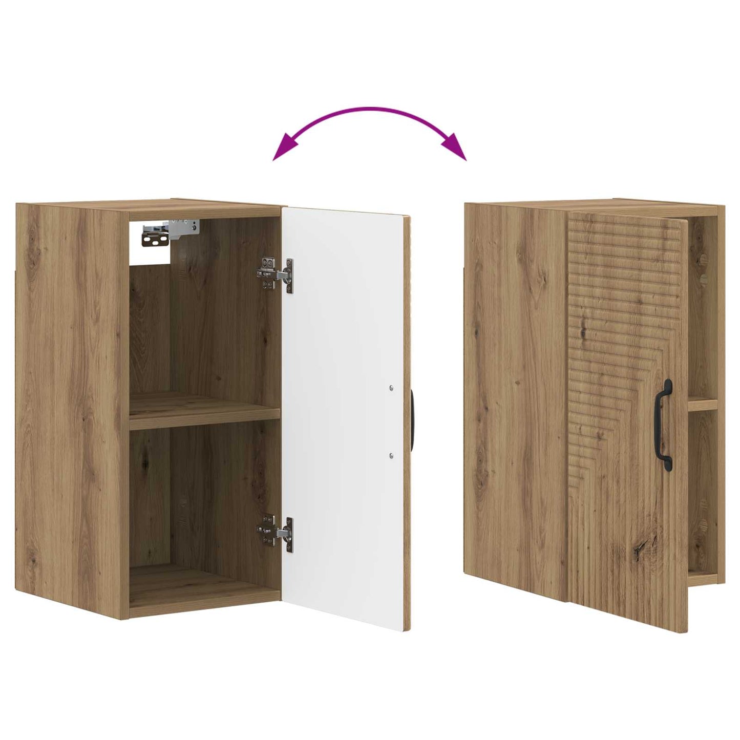 Bathroom Wall Cabinet HAARLEM Artisan Oak 30 x 31 x 59 cm