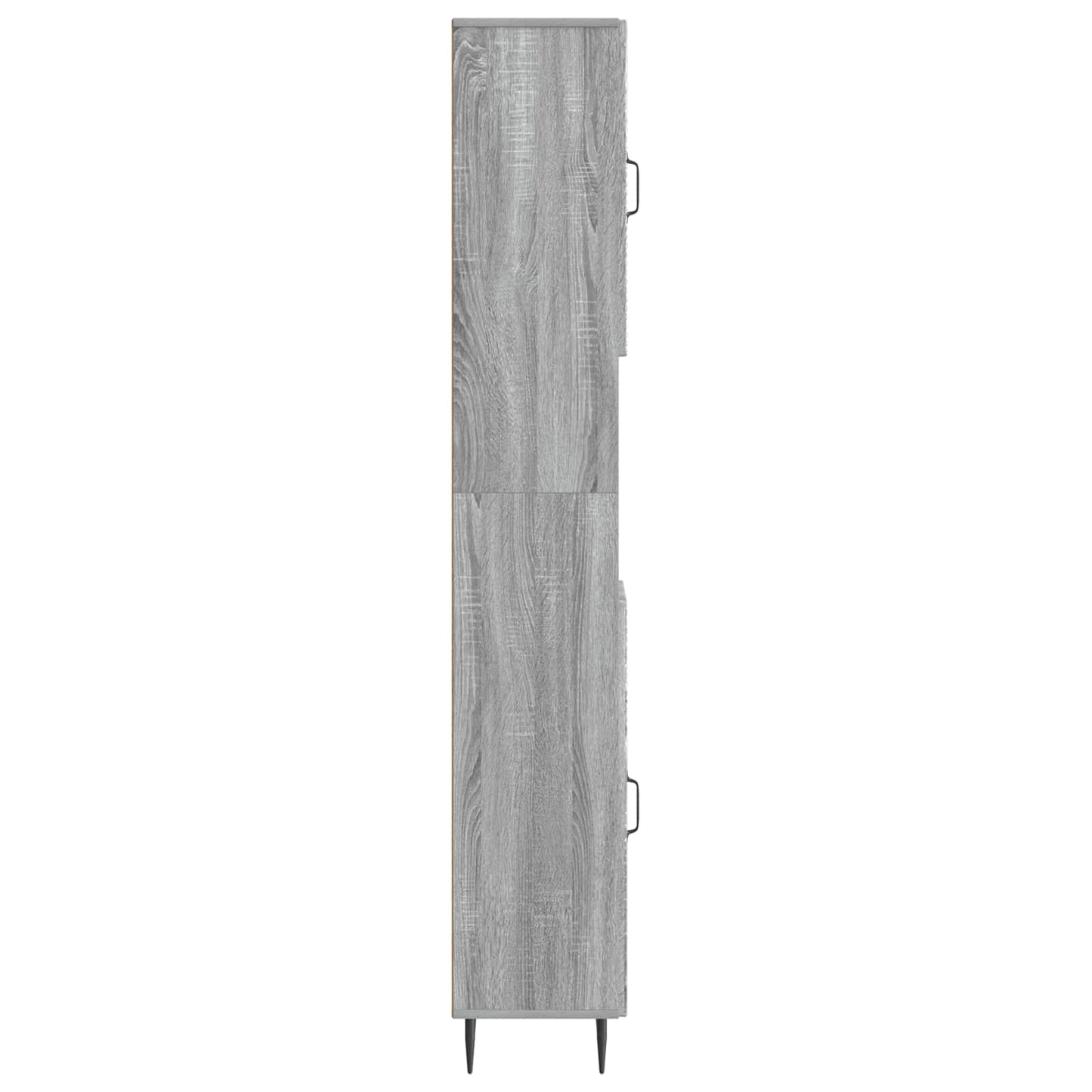 Bathroom Cabinet with Open Shelf HAARLEM Grey Sonoma