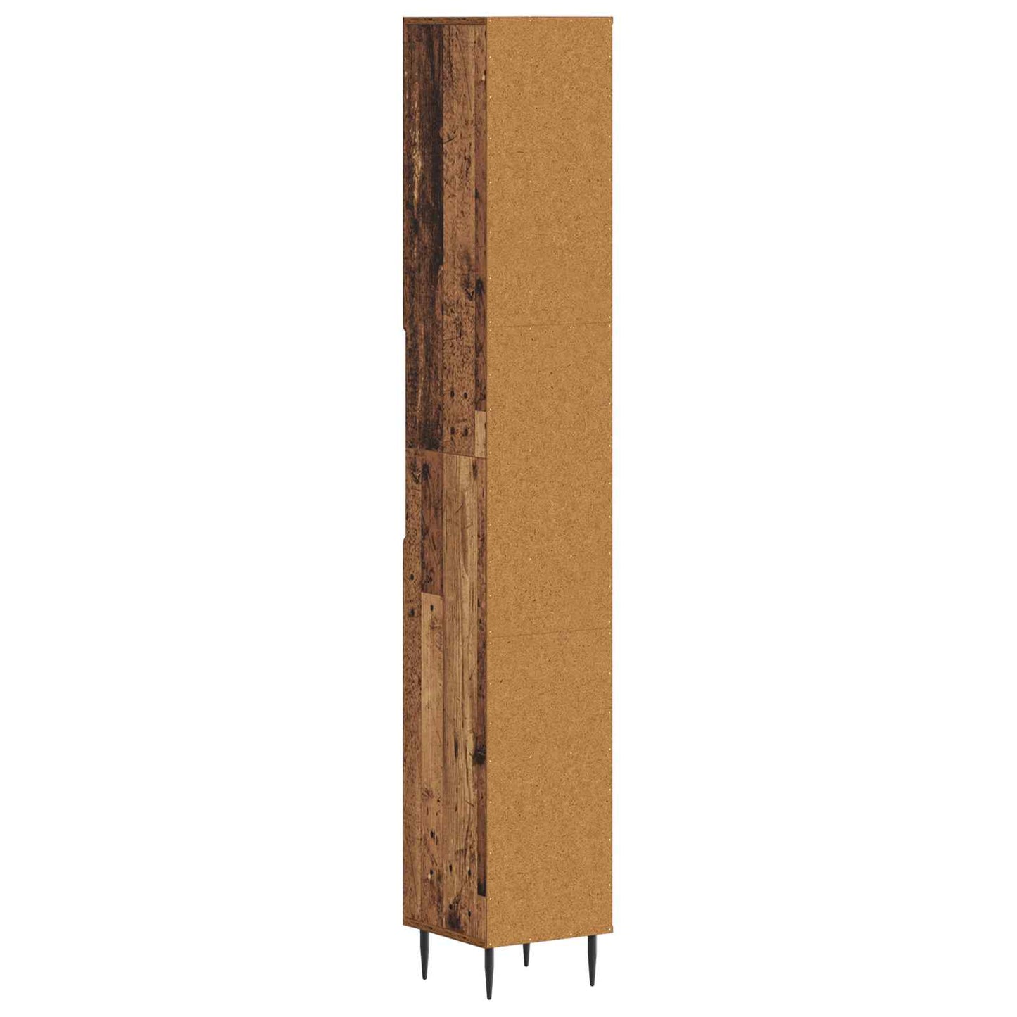 Bathroom Cabinet with Open Shelf HAARLEM Old Wood